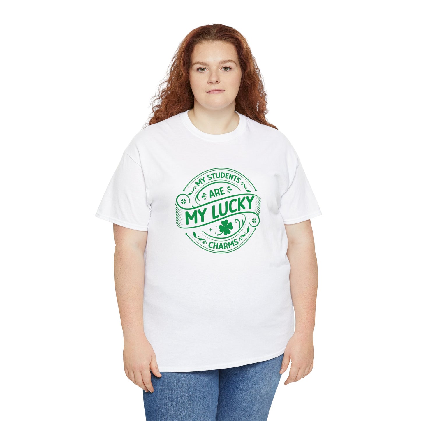 My Students Are My Lucky Charms St Patricks day shirt Unisex Heavy Cotton Tee