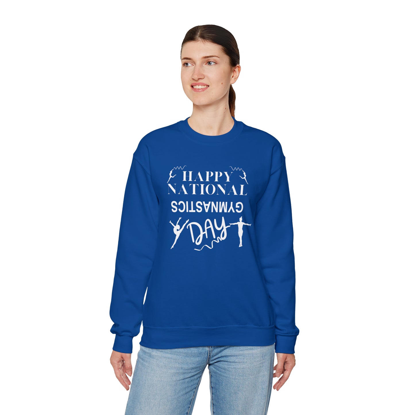 Happy National Gymnastics Day Unisex Heavy Blend™ Crewneck Sweatshirt