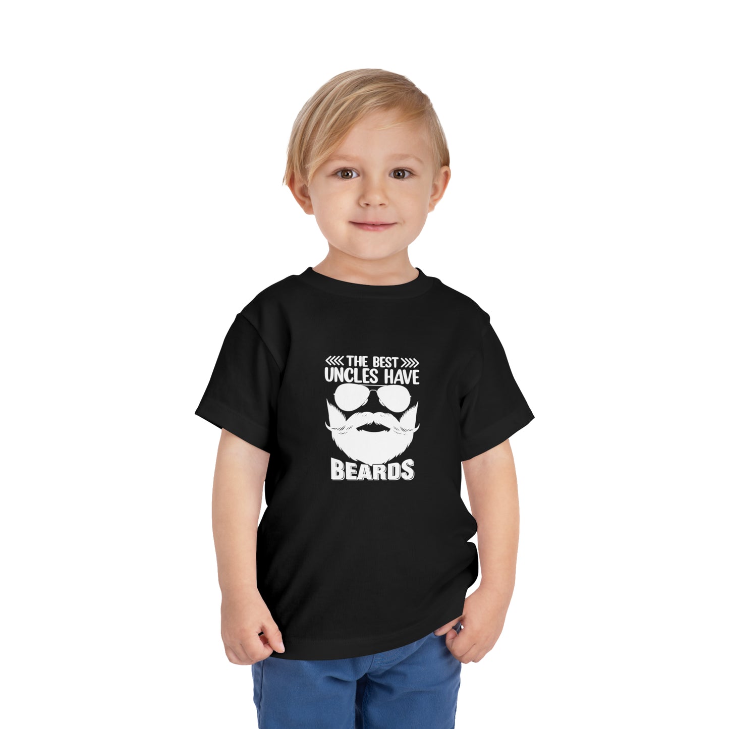 The Best Uncles Have Beards Toddler Short Sleeve Tee
