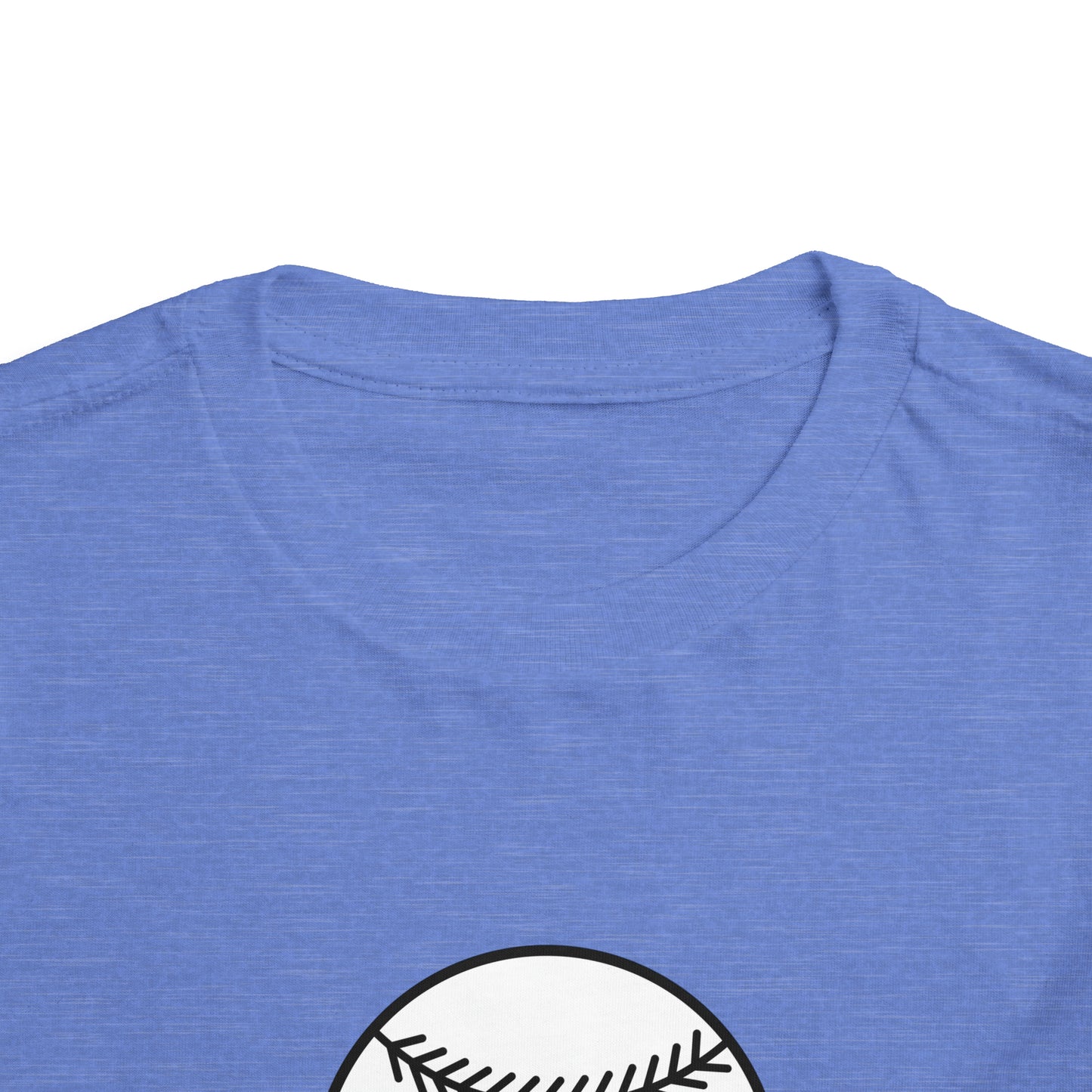 Little Sister Biggest Fan baseball Toddler Short Sleeve Tee