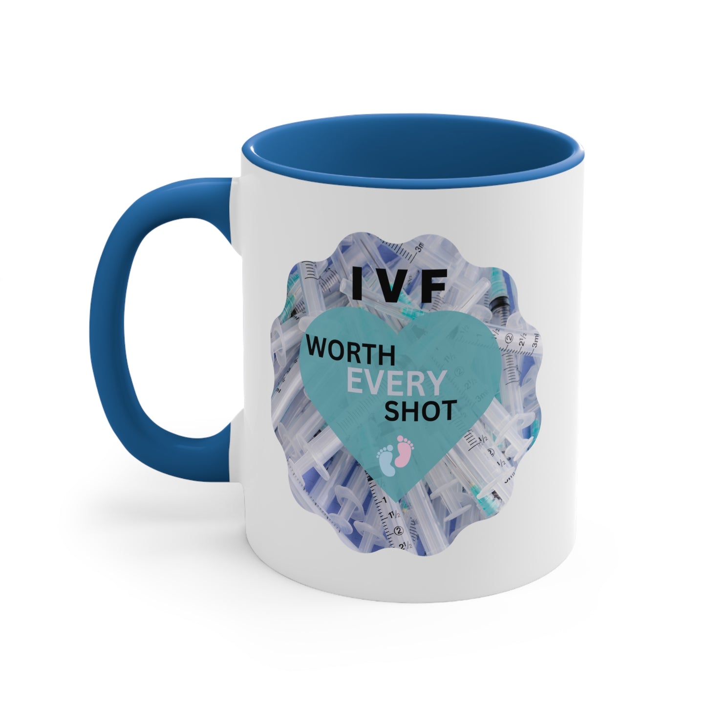 IVF Worth Every Shot Accent Coffee Mug, 11oz