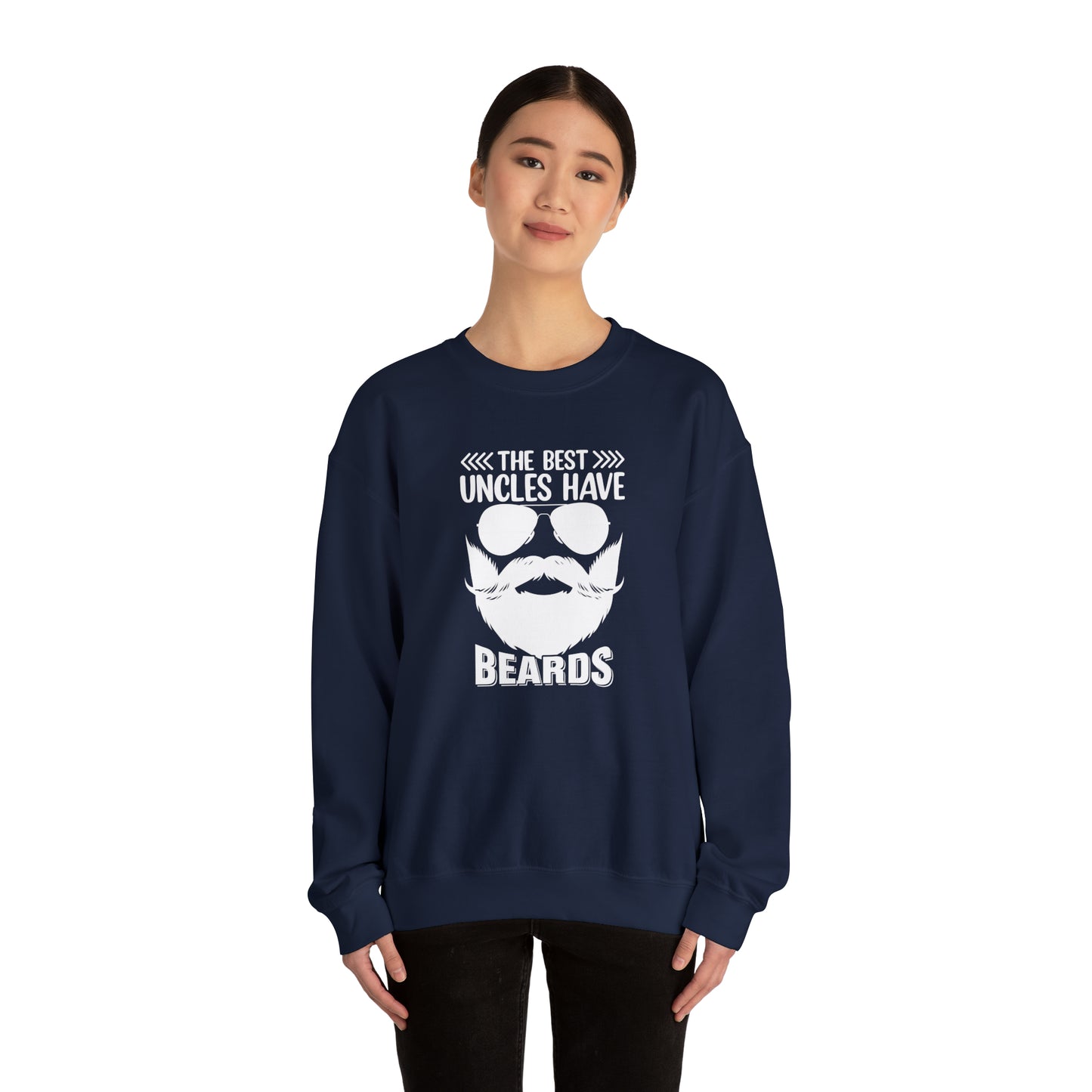 The Best Uncles Have Beards Unisex Heavy Blend™ Crewneck Sweatshirt