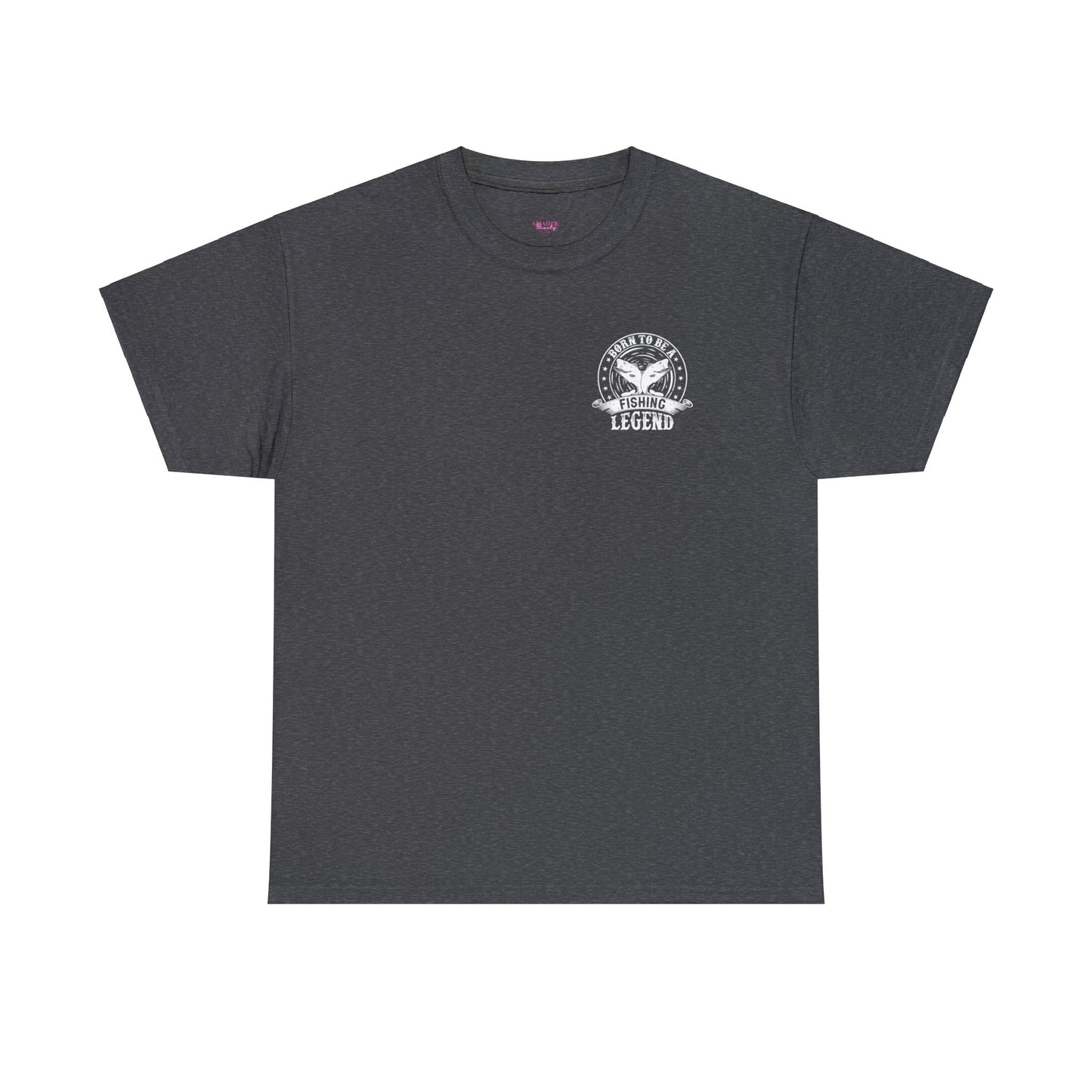 Born To Be A Fishing Legend Unisex Heavy Cotton Tee