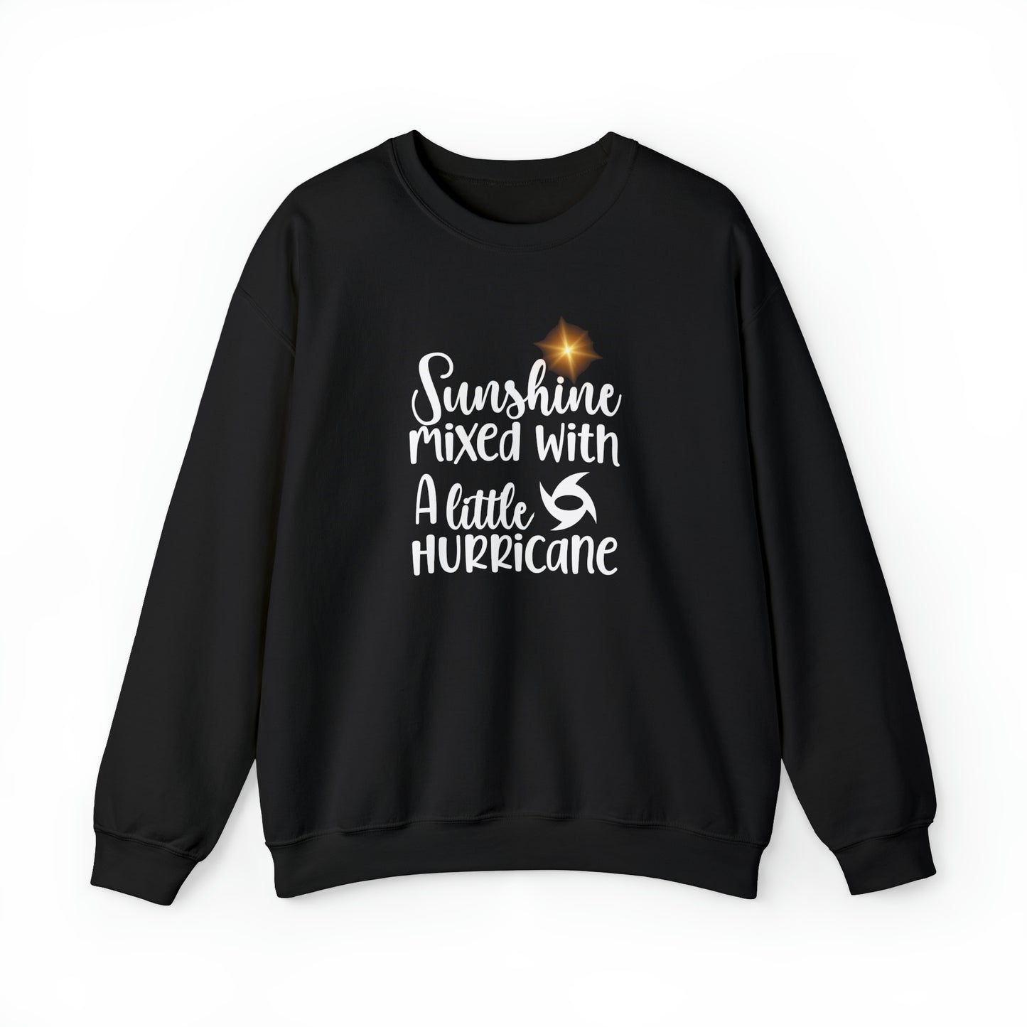 Sunshine Mixed with a Little Hurricane Unisex Heavy Blend™ Crewneck Sweatshirt