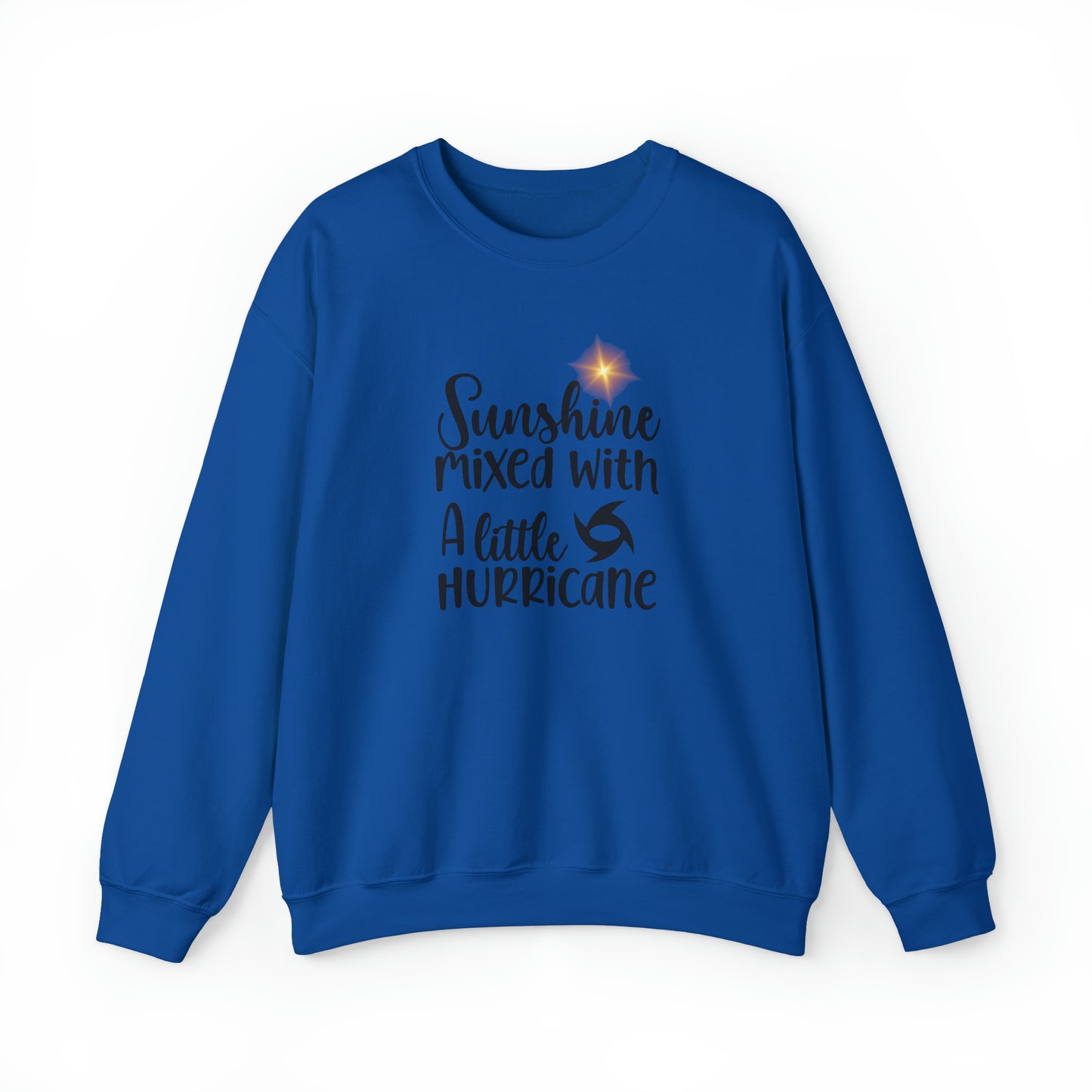 Sunshine Mixed with a Little Hurricane Unisex Heavy Blend™ Crewneck Sweatshirt
