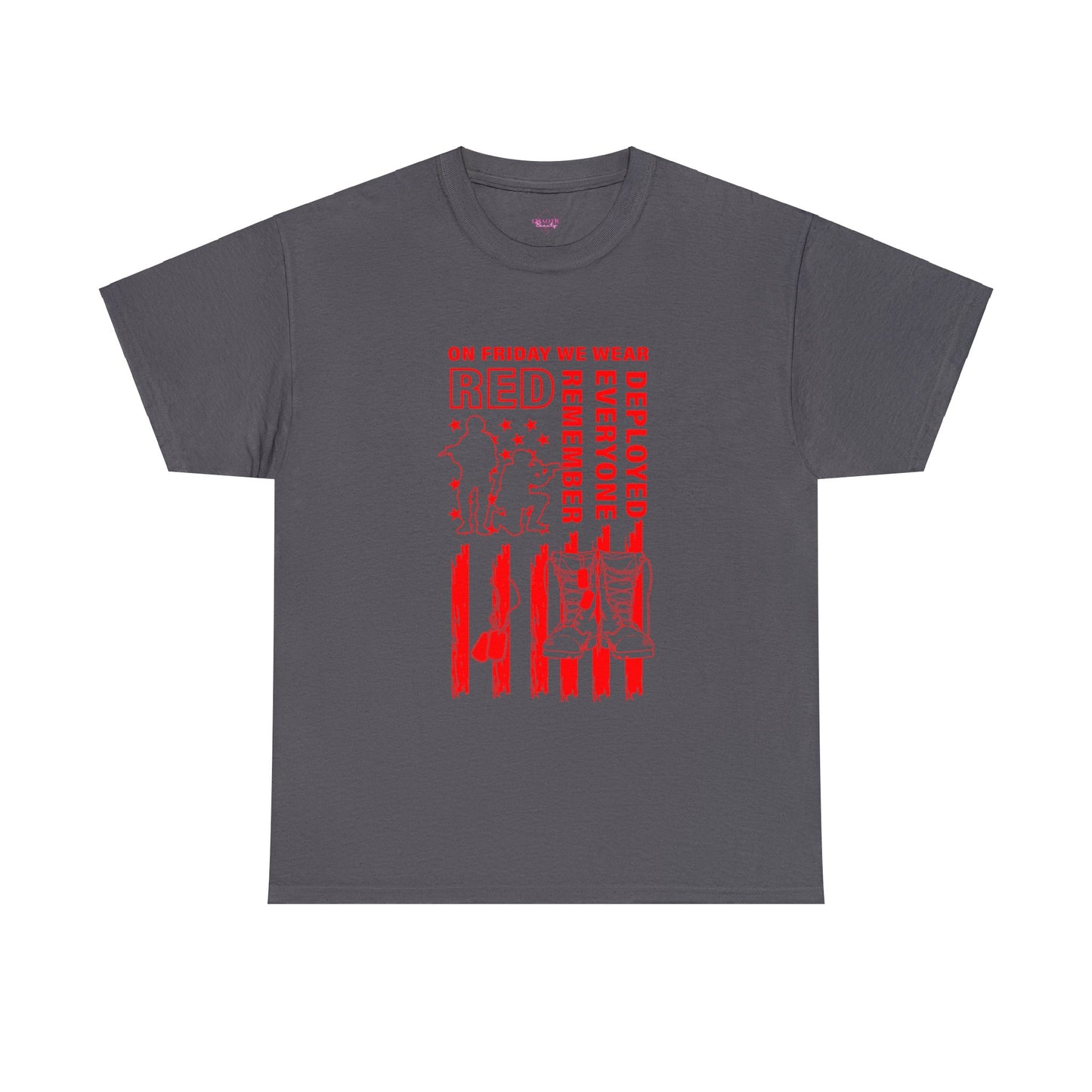 I Wear R.E.D. on Fridays Unisex Heavy Cotton Tee