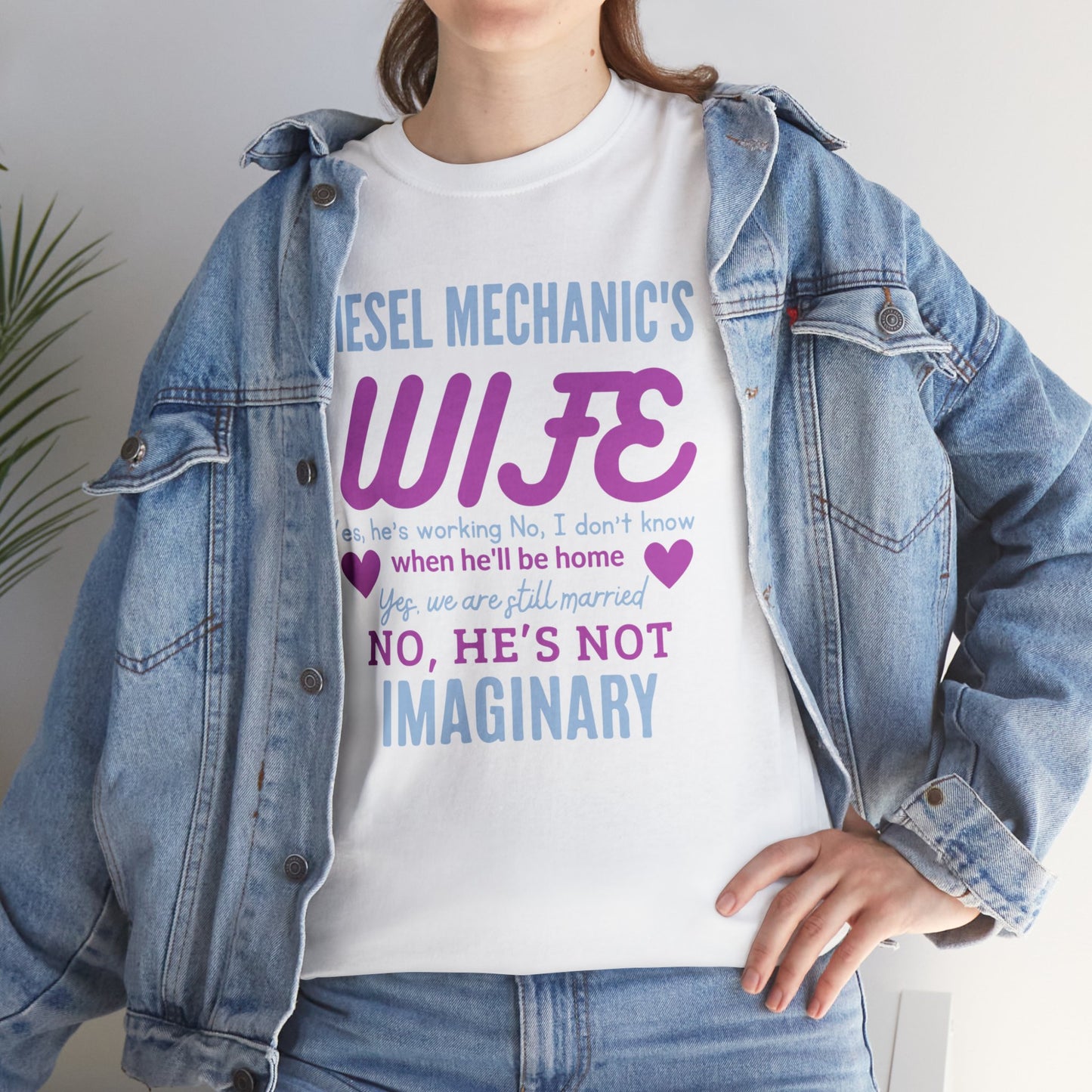 Diesel Mechanics Wife Unisex Heavy Cotton Tee