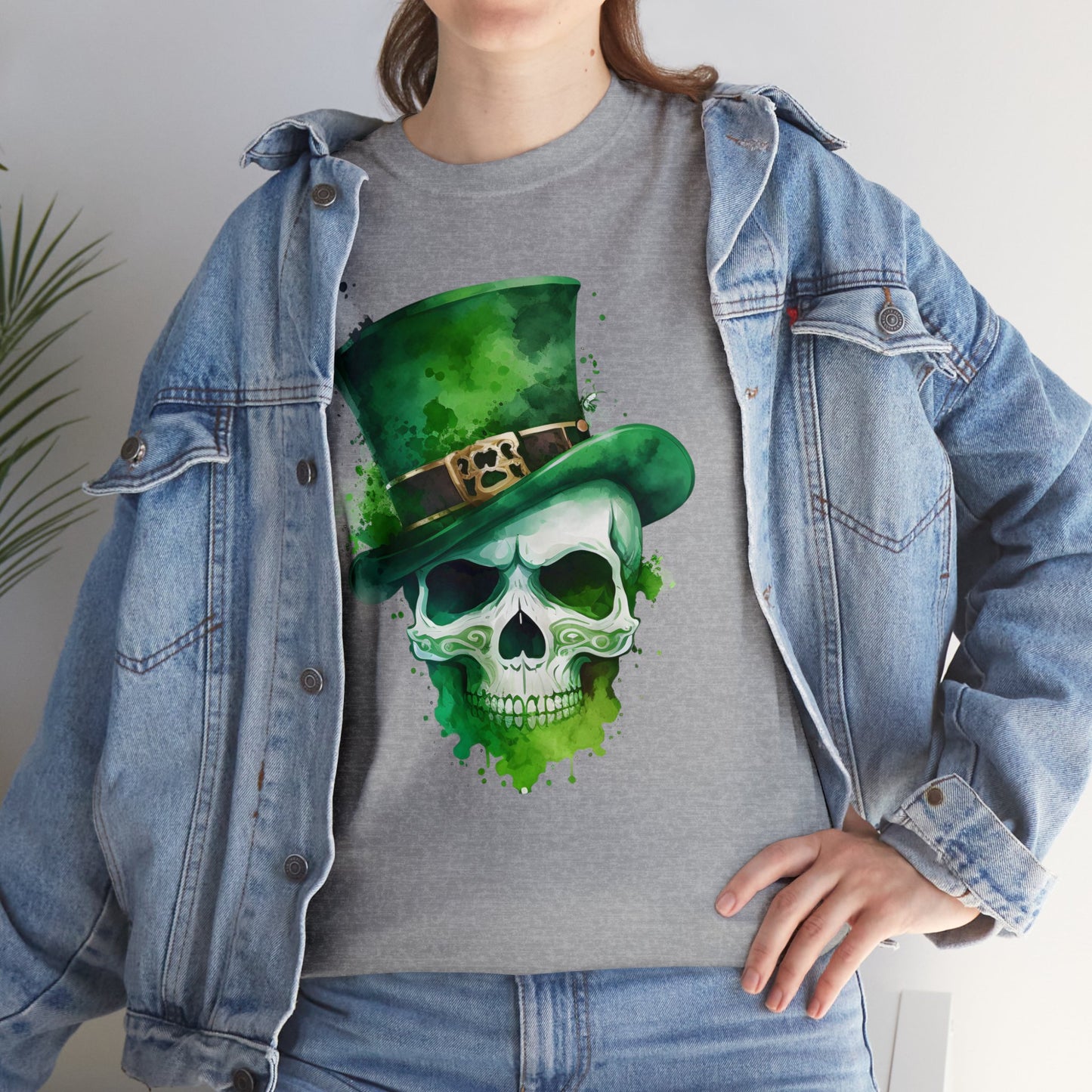 St. Patty's Skull Unisex Heavy Cotton Tee