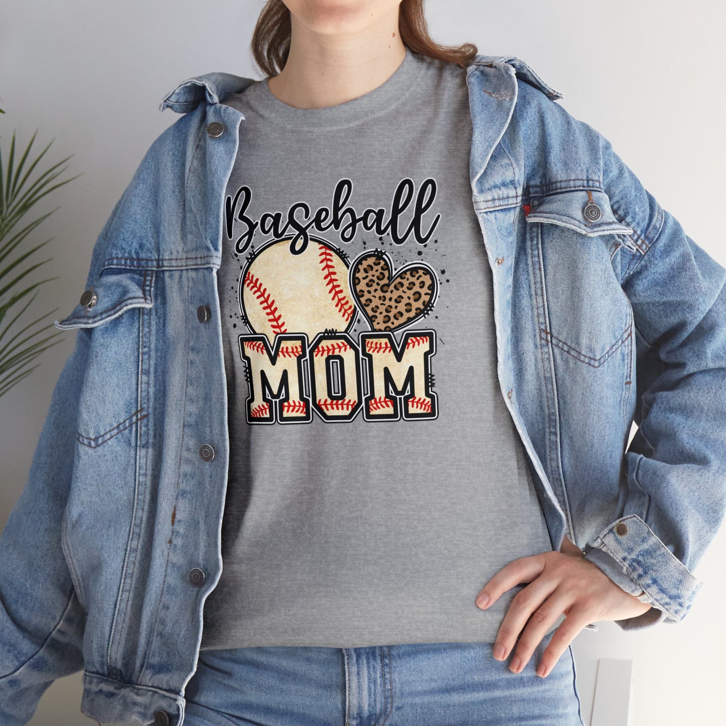 Baseball MOM shirt Unisex Heavy Cotton Tee