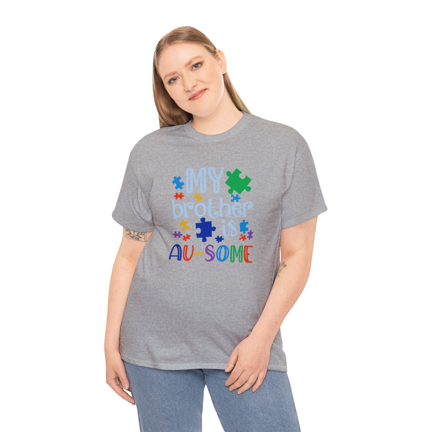 My Brother is AU-SOME Unisex Heavy Cotton Tee