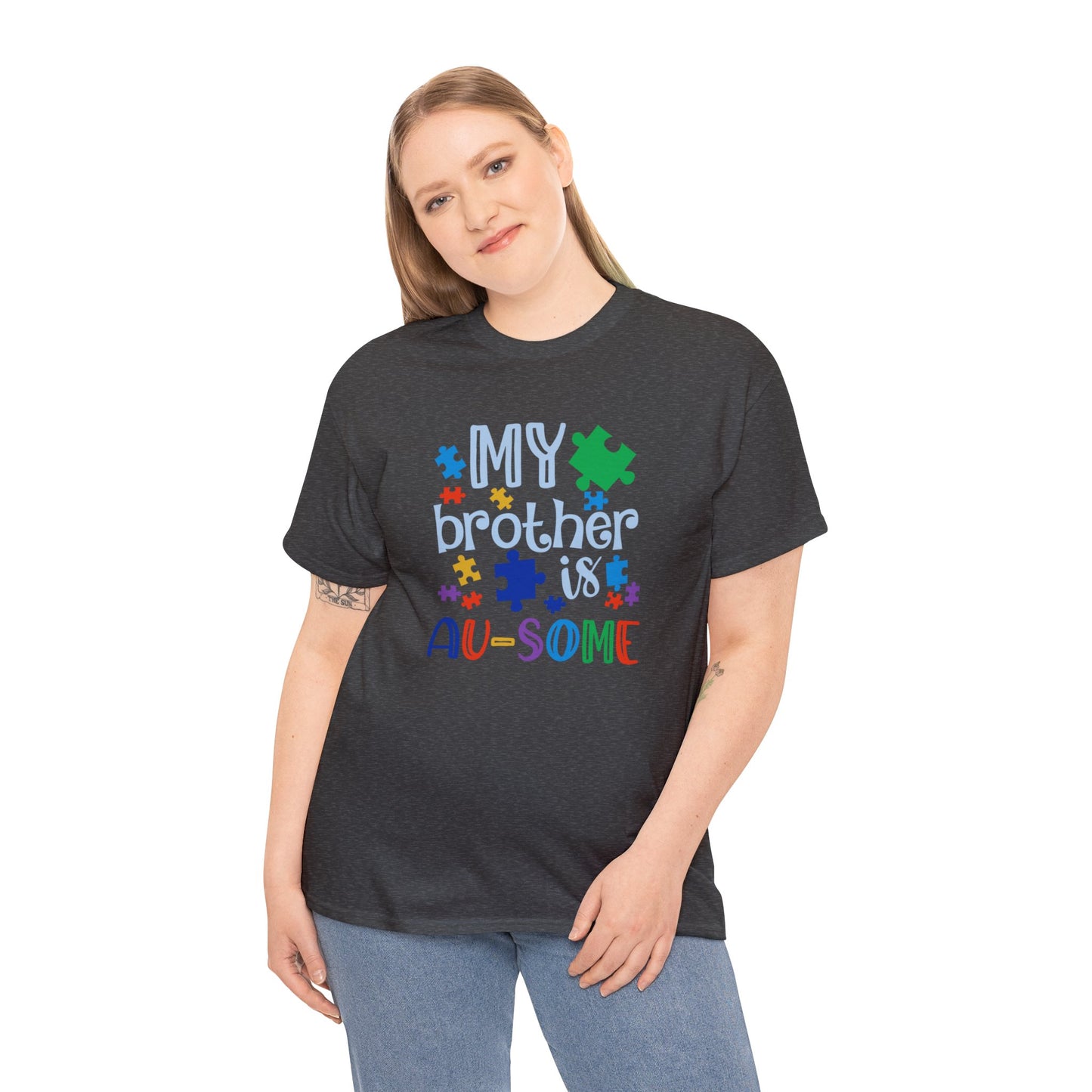 My Brother is AU-SOME Unisex Heavy Cotton Tee
