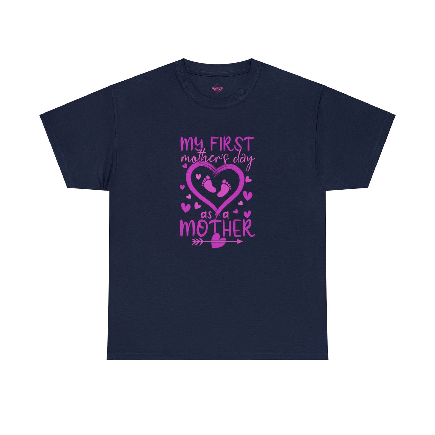 My 1st Mothers Day as a Mom Pink Unisex Heavy Cotton Tee