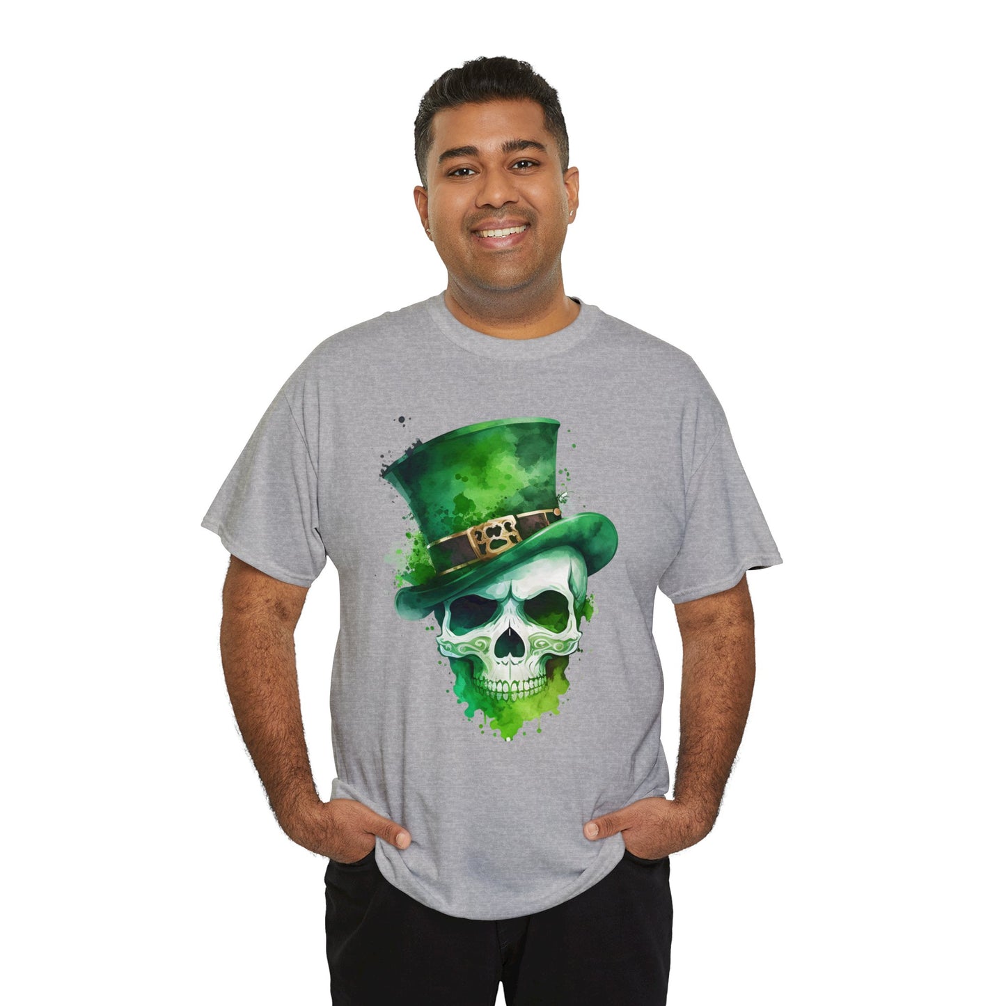 St. Patty's Skull Unisex Heavy Cotton Tee