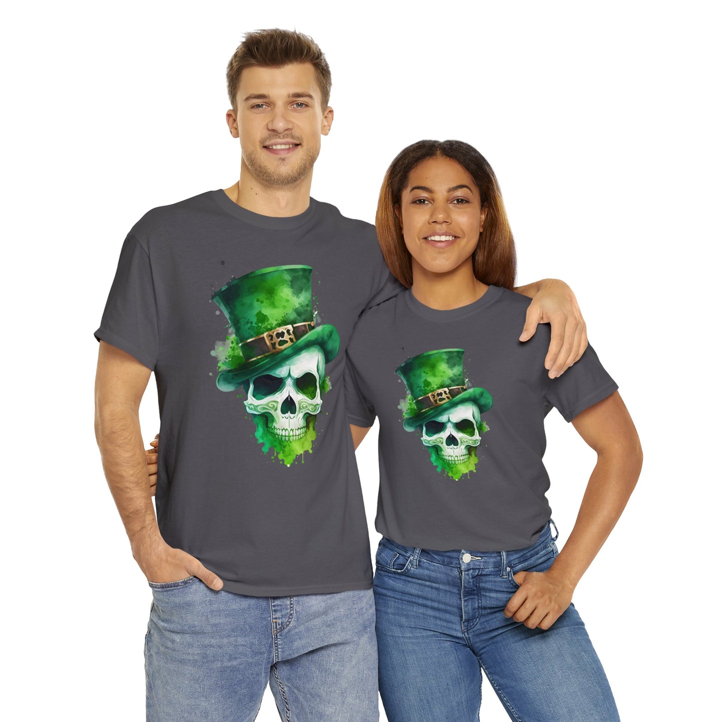 St. Patty's Skull Unisex Heavy Cotton Tee