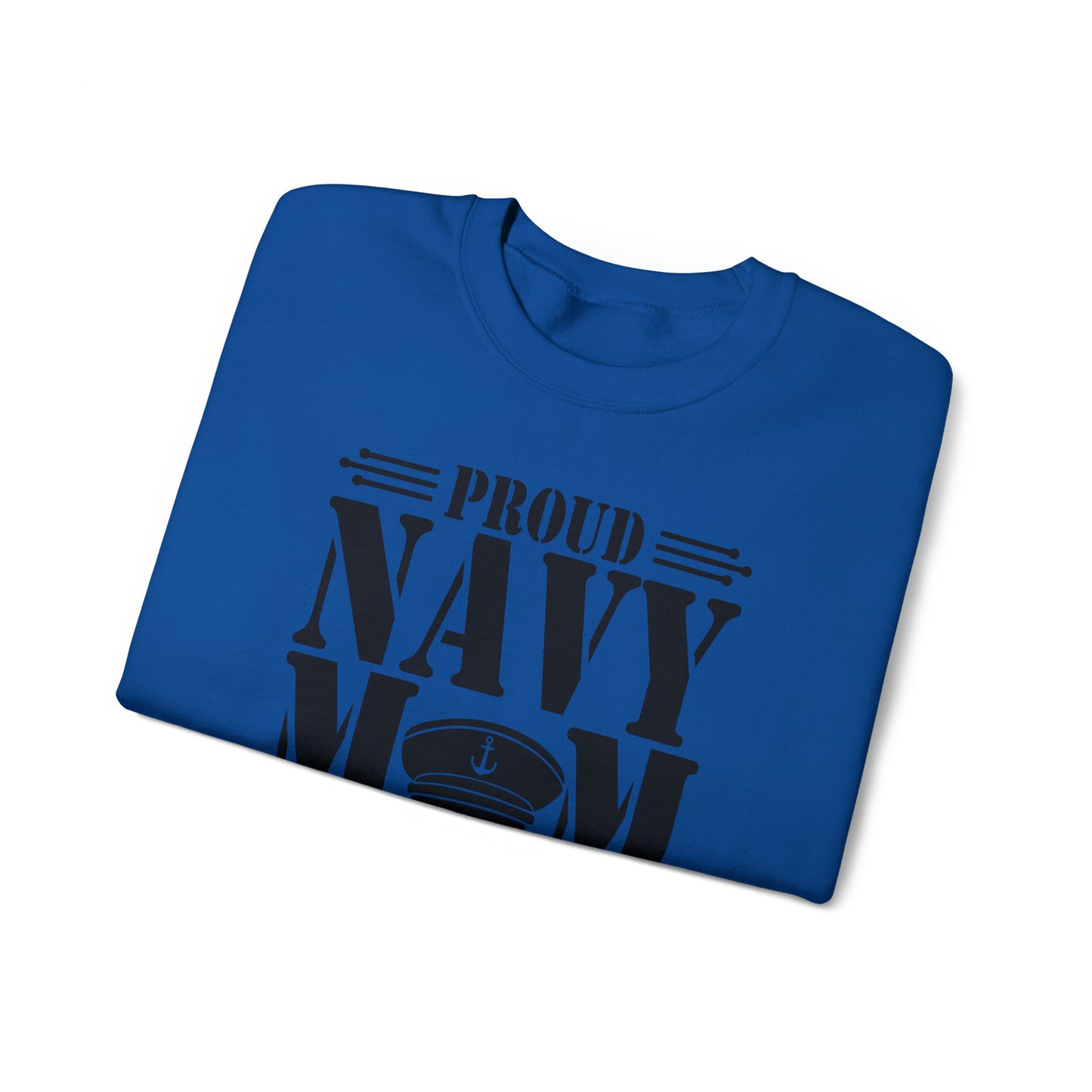 Proud Navy MOM Unisex Heavy Blend™ Crewneck Sweatshirt