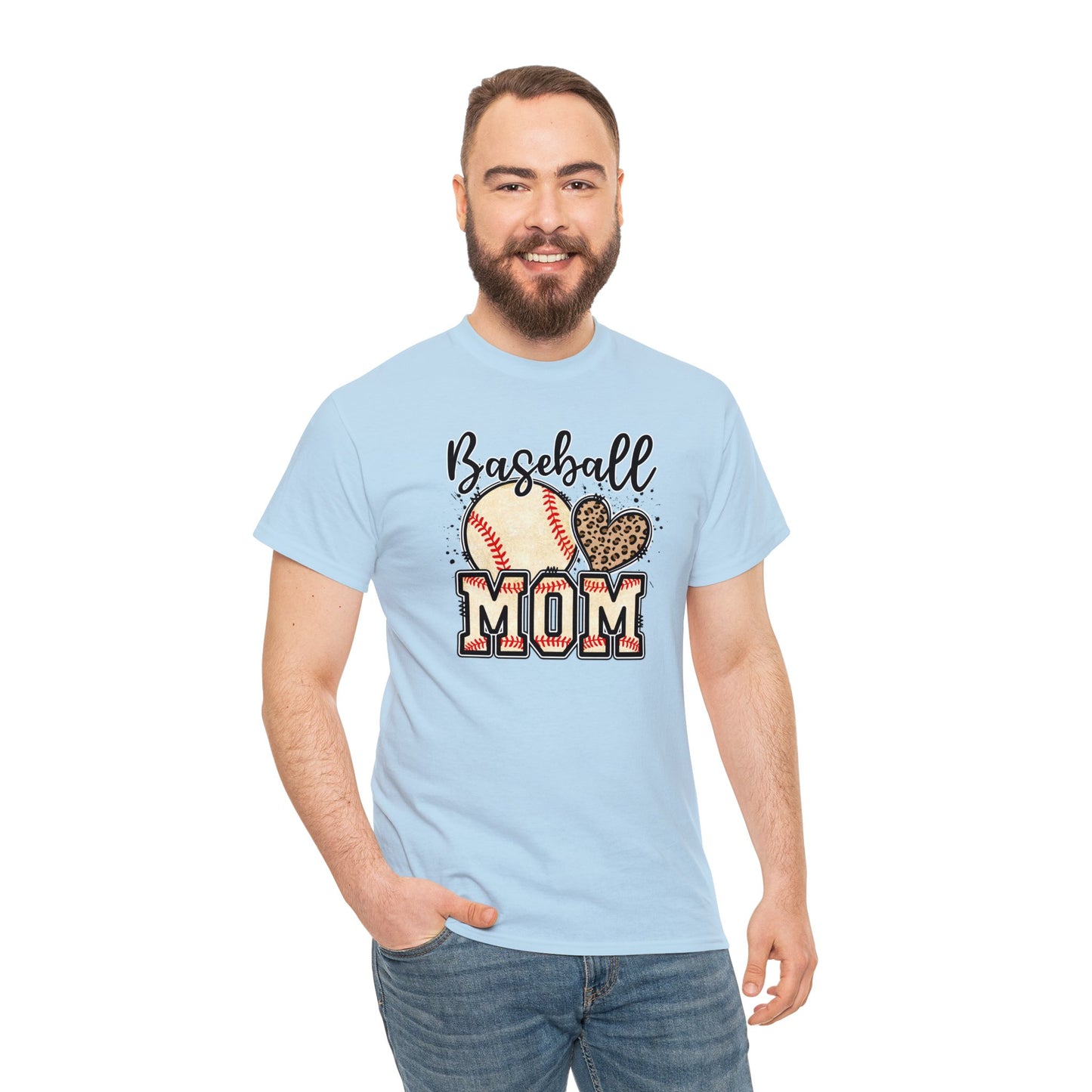 Baseball MOM shirt Unisex Heavy Cotton Tee