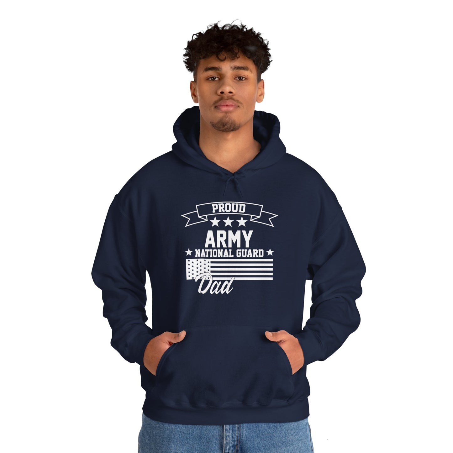 Proud Army National Guard DAD Unisex Heavy Blend™ Hooded Sweatshirt