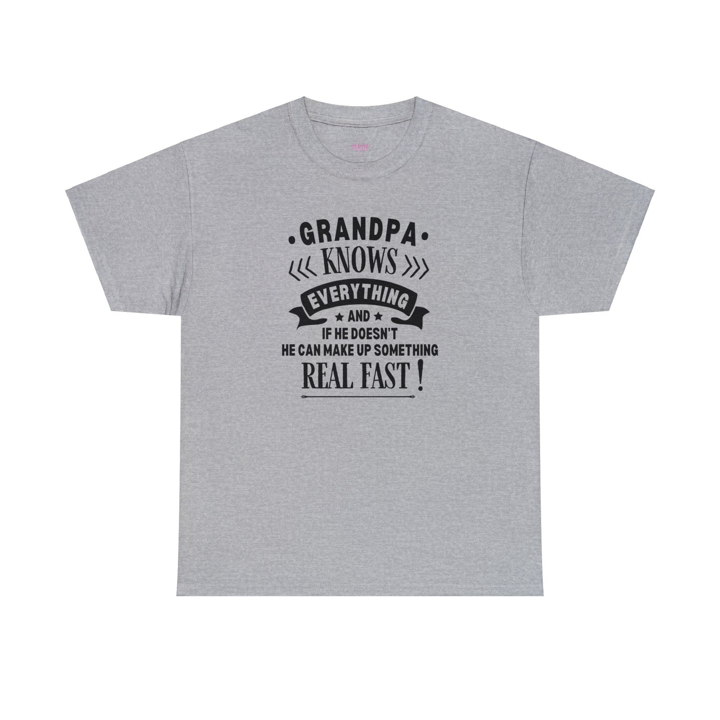 Grandpa Knows Everything Unisex Heavy Cotton Tee