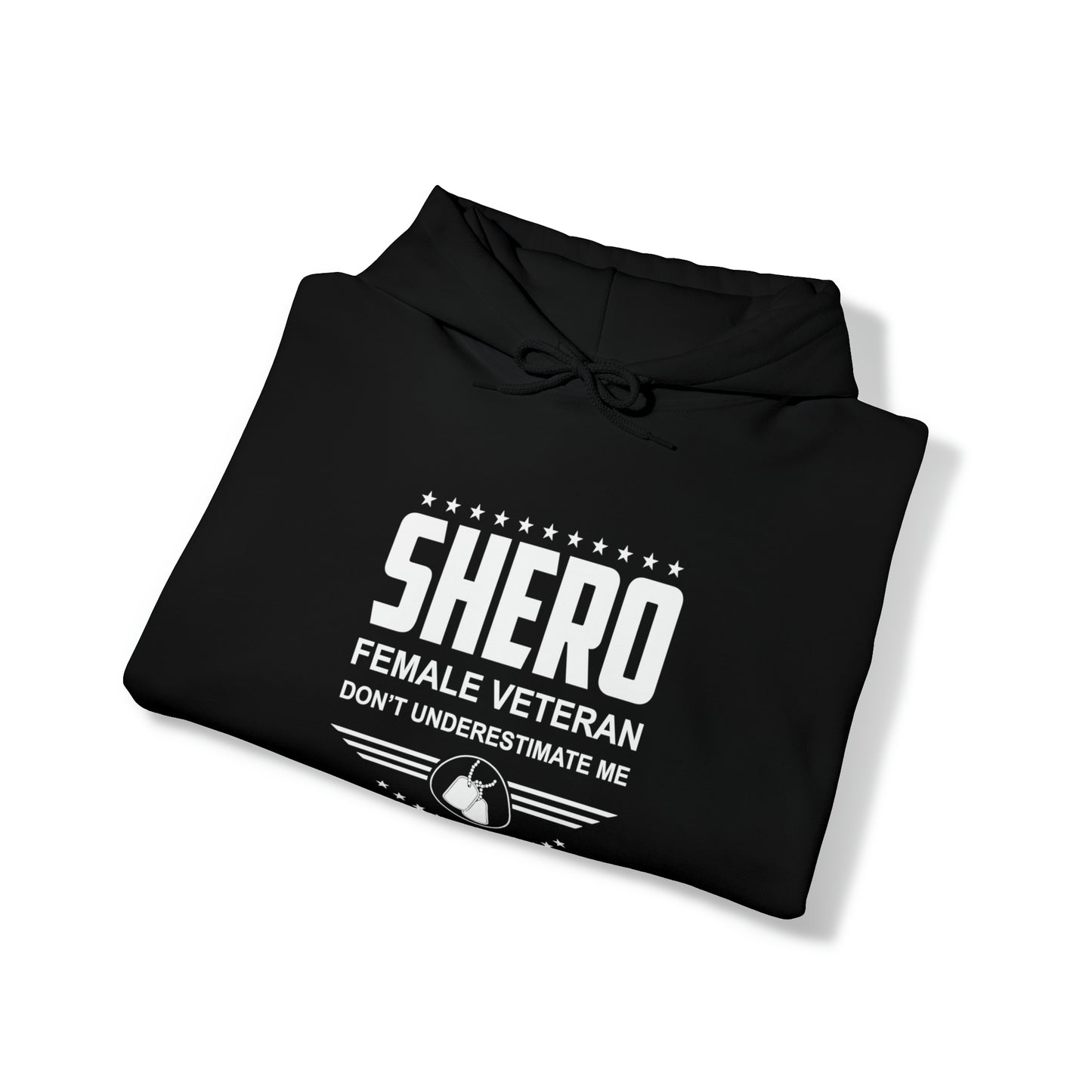 SHERO Female Veteran Unisex Heavy Blend™ Hooded Sweatshirt