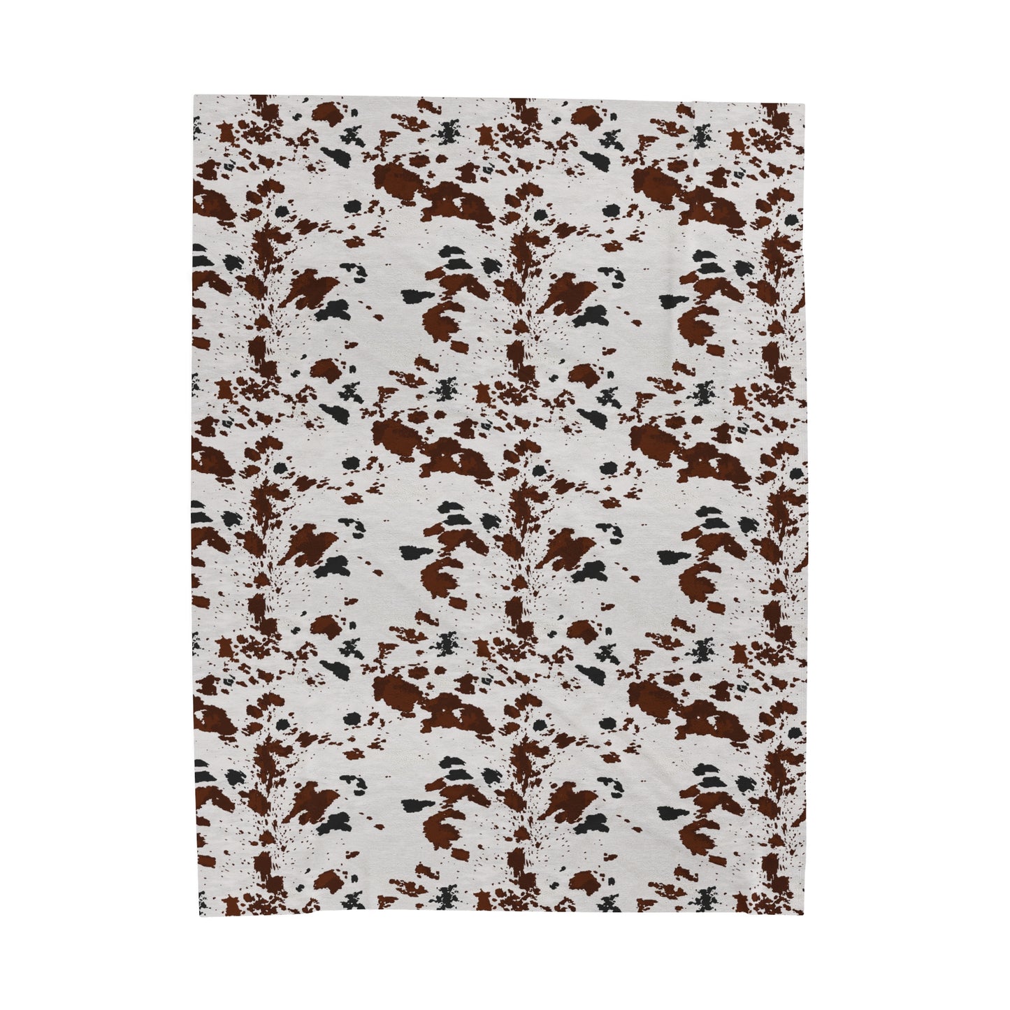 Cowhide print Velveteen Plush Blanket