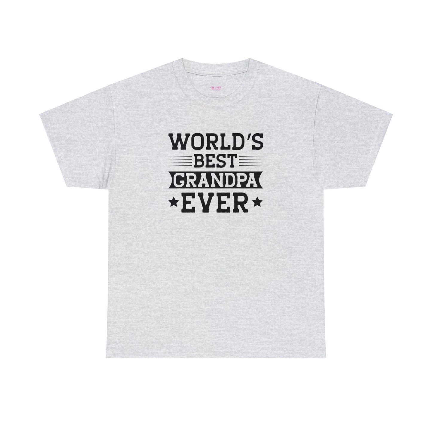 World's Best Grandpa Ever Unisex Heavy Cotton Tee