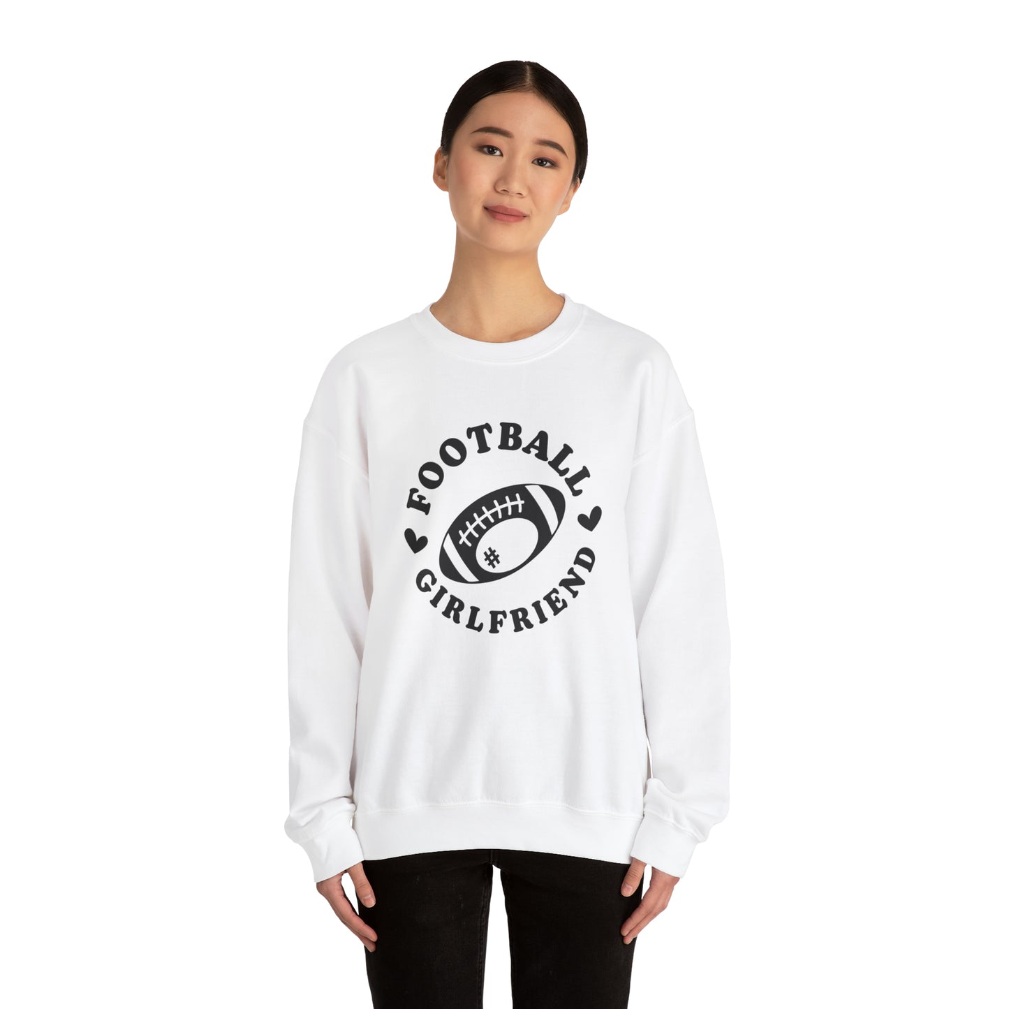 Football Girlfriend Unisex Heavy Blend™ Crewneck Sweatshirt