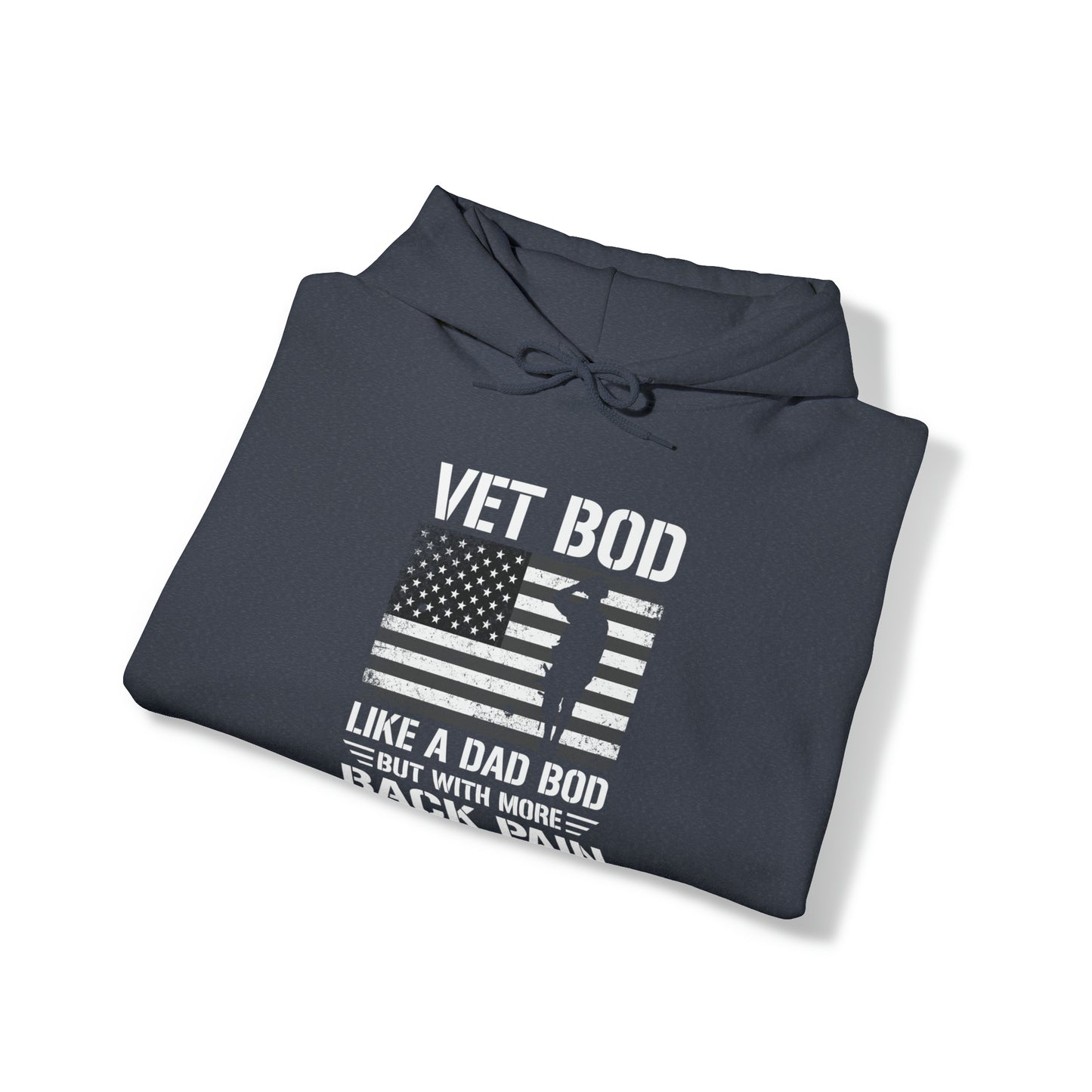 Veteran Bod Dad Bod Unisex Heavy Blend™ Hooded Sweatshirt