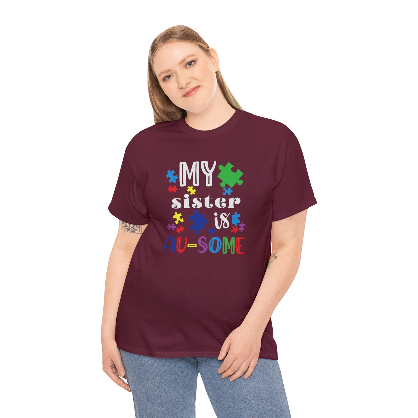My Sister is AU-SOME Unisex Heavy Cotton Tee