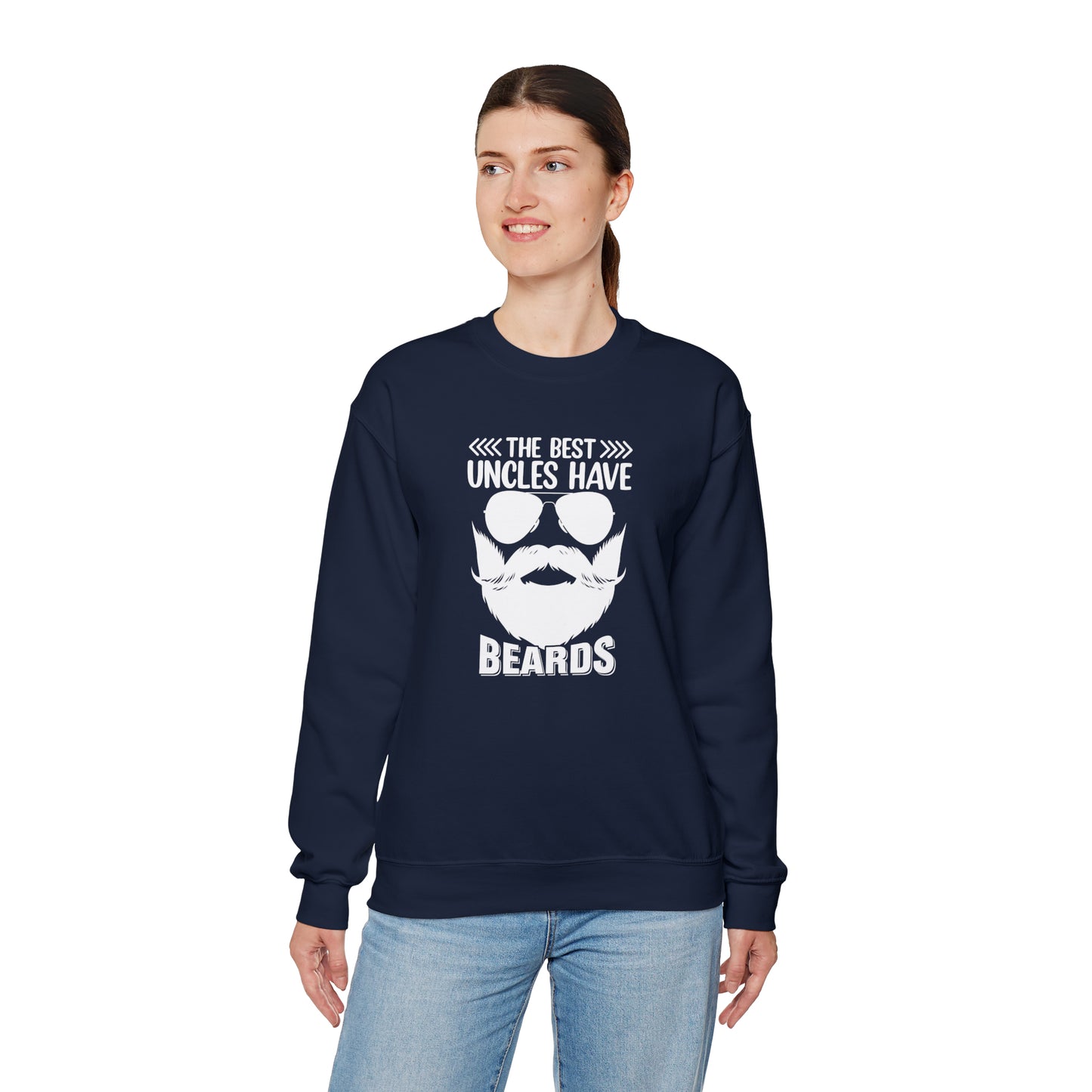 The Best Uncles Have Beards Unisex Heavy Blend™ Crewneck Sweatshirt
