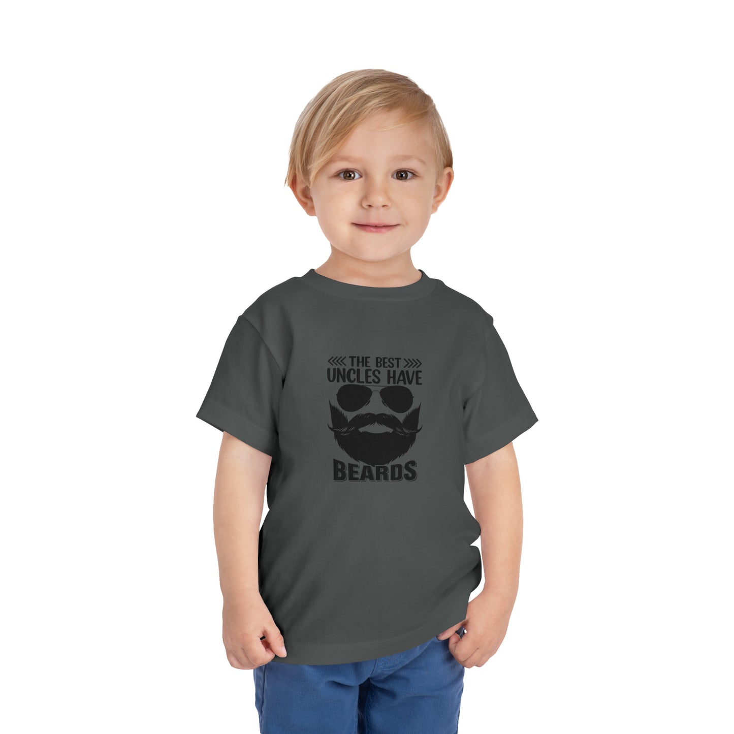 The Best Uncles Have Beards Toddler Short Sleeve Tee
