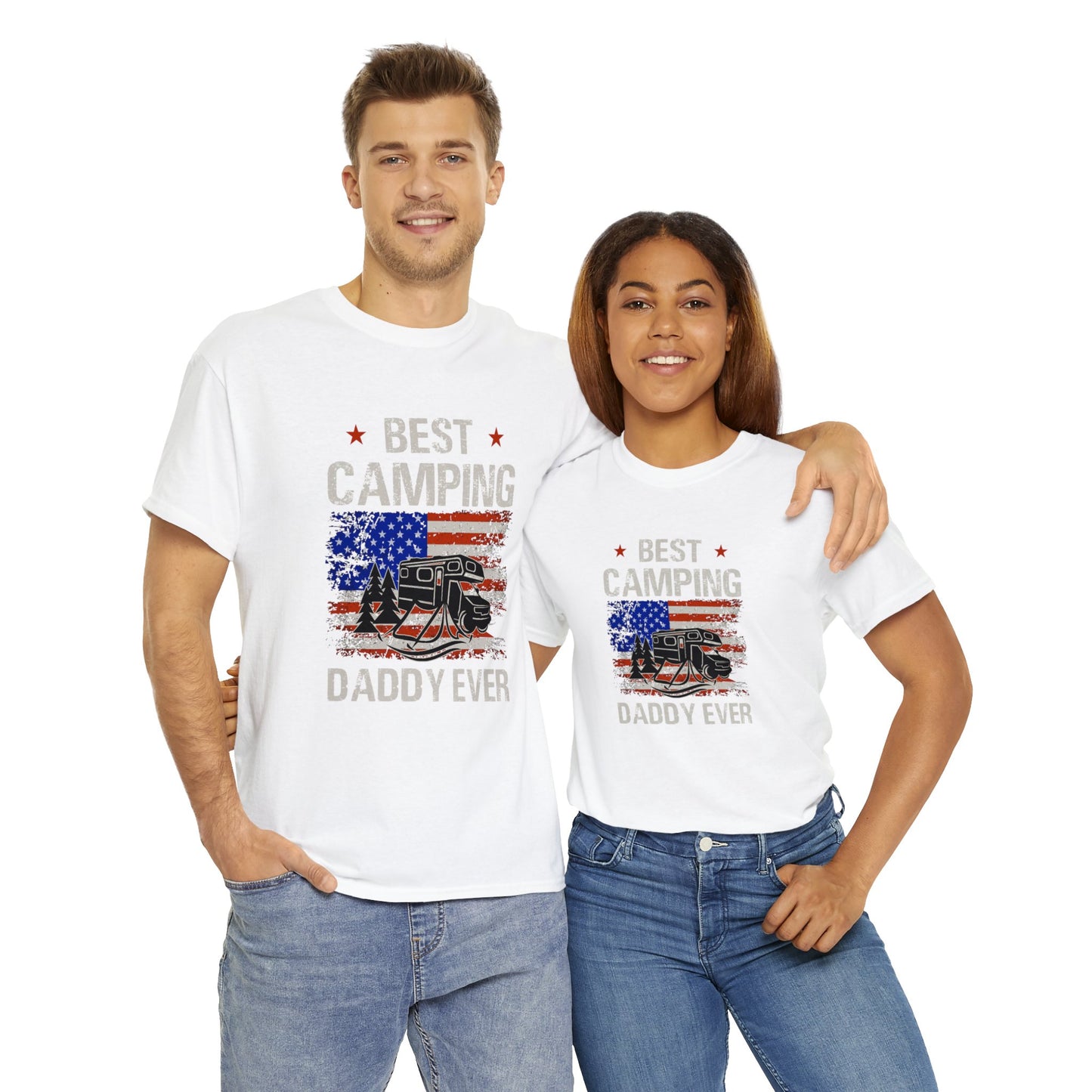 Best Camping Dad Ever Unisex Heavy Cotton Tee