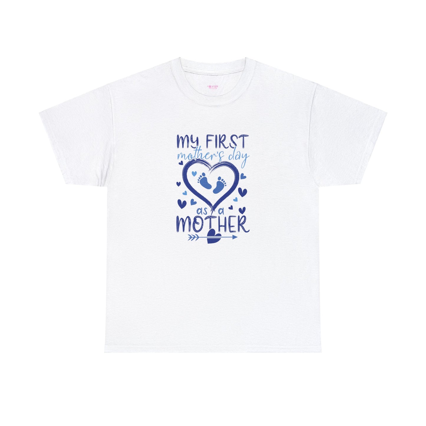 My 1st Mothers Day as a Mom Blue Unisex Heavy Cotton Tee
