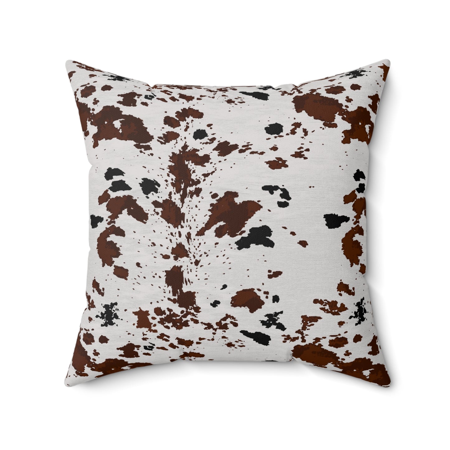 Cowhide Print Inspired Spun Polyester Square Pillow