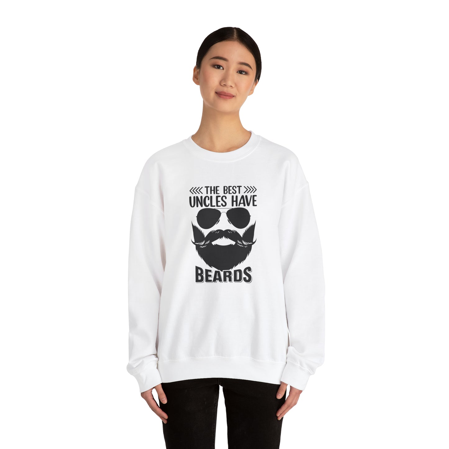The Best Uncles Have Beards Unisex Heavy Blend™ Crewneck Sweatshirt