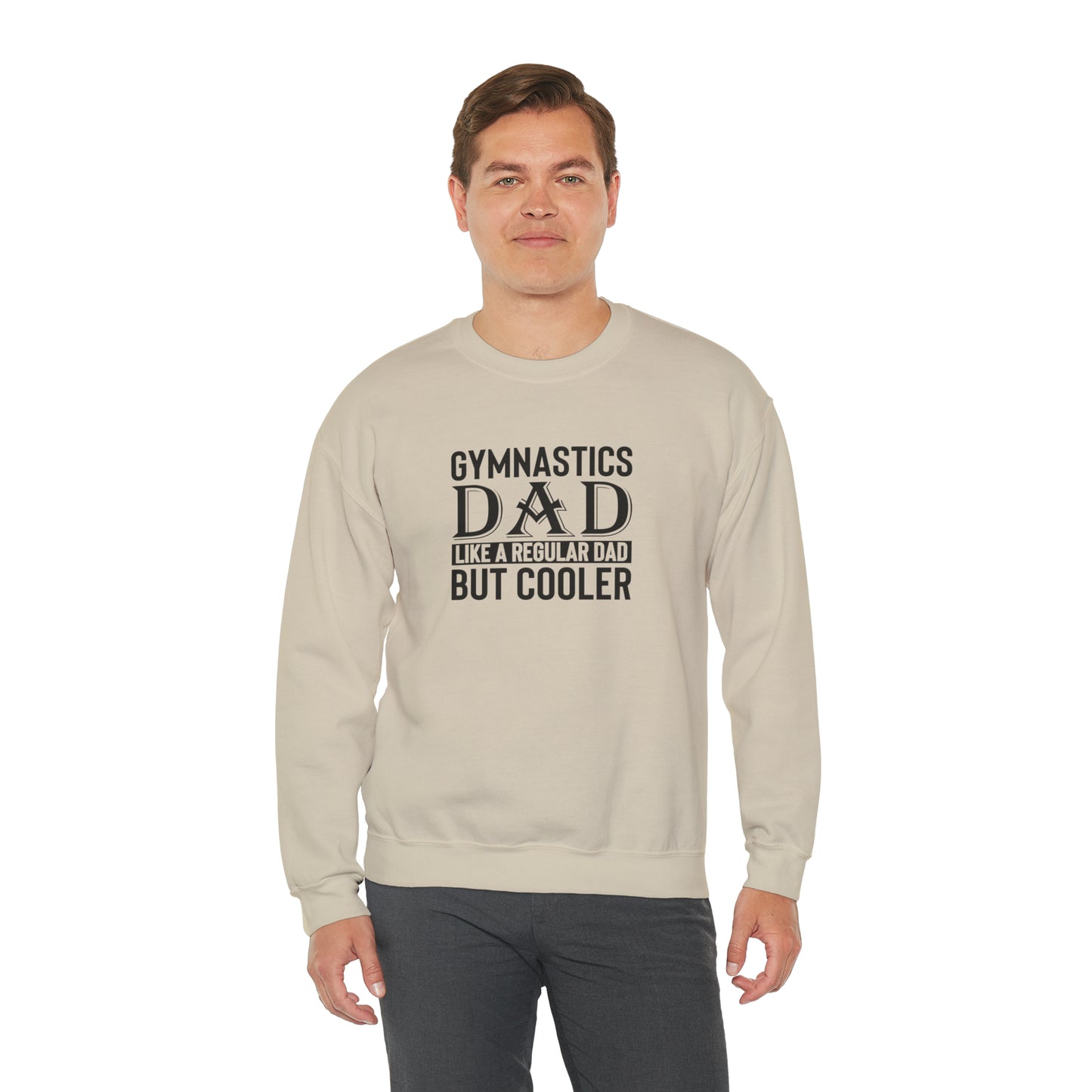 Gymnastics Dad like Regular Dad but Cooler Unisex Heavy Blend™ Crewneck Sweatshirt
