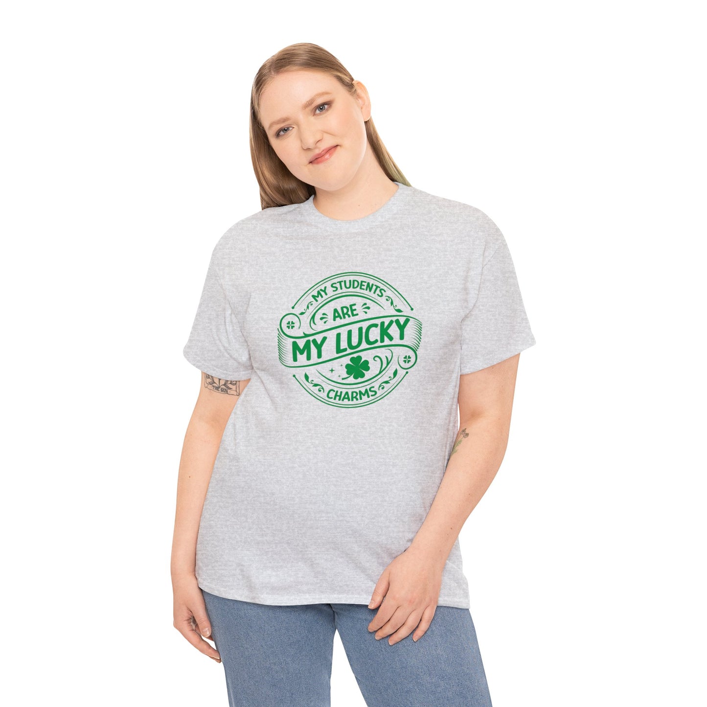 My Students Are My Lucky Charms St Patricks day shirt Unisex Heavy Cotton Tee