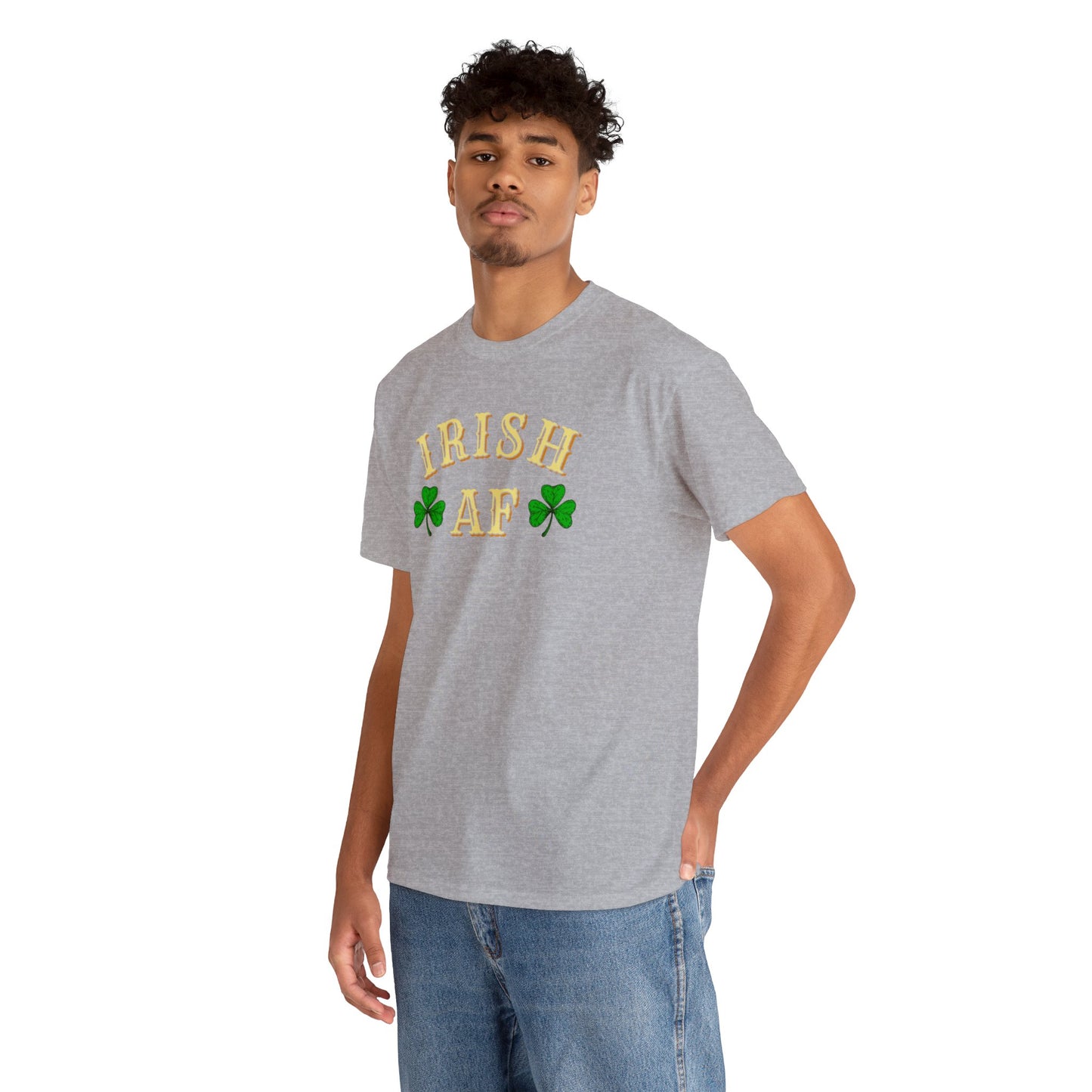 Irish AF St Patricks Day Unisex Heavy Cotton Tee
