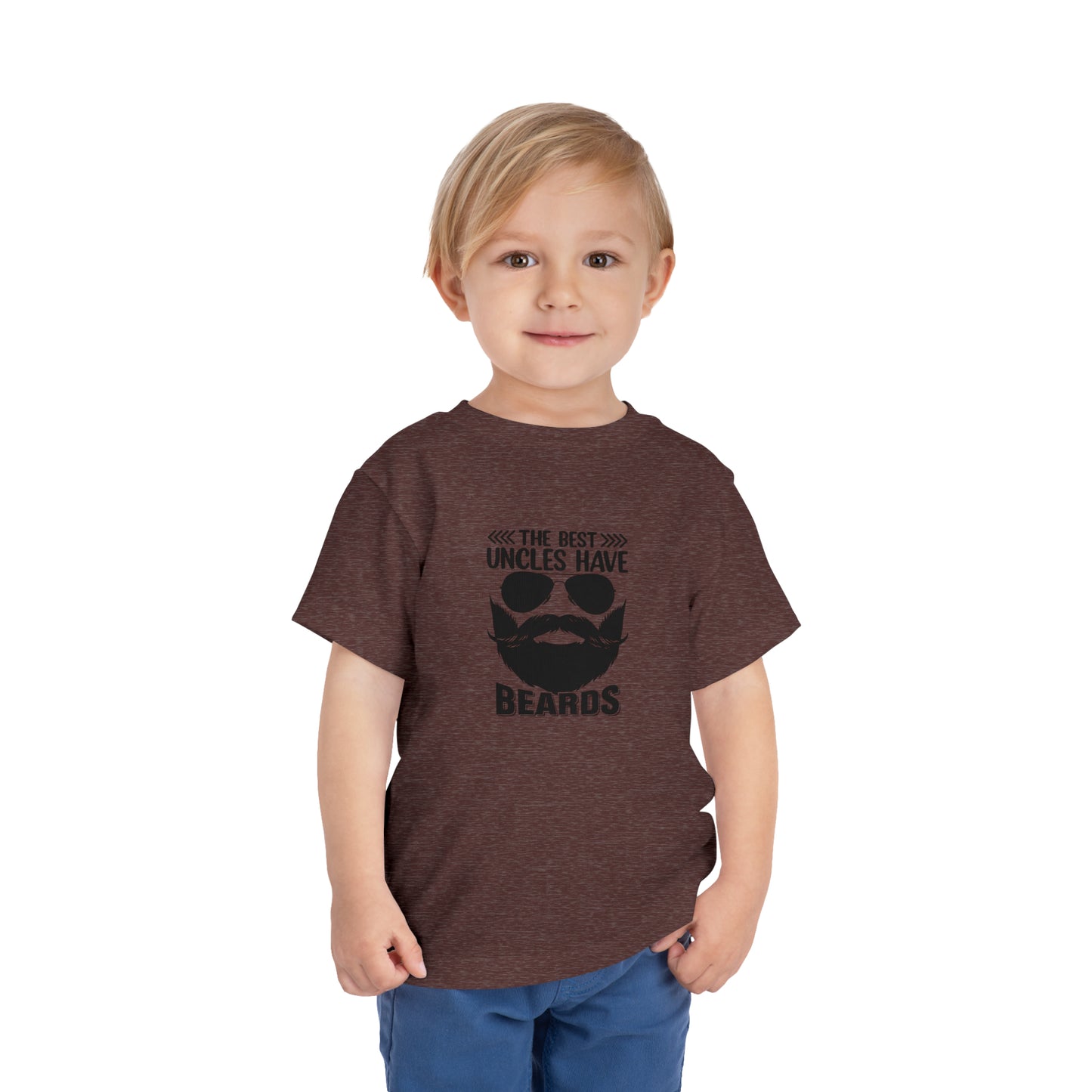The Best Uncles Have Beards Toddler Short Sleeve Tee