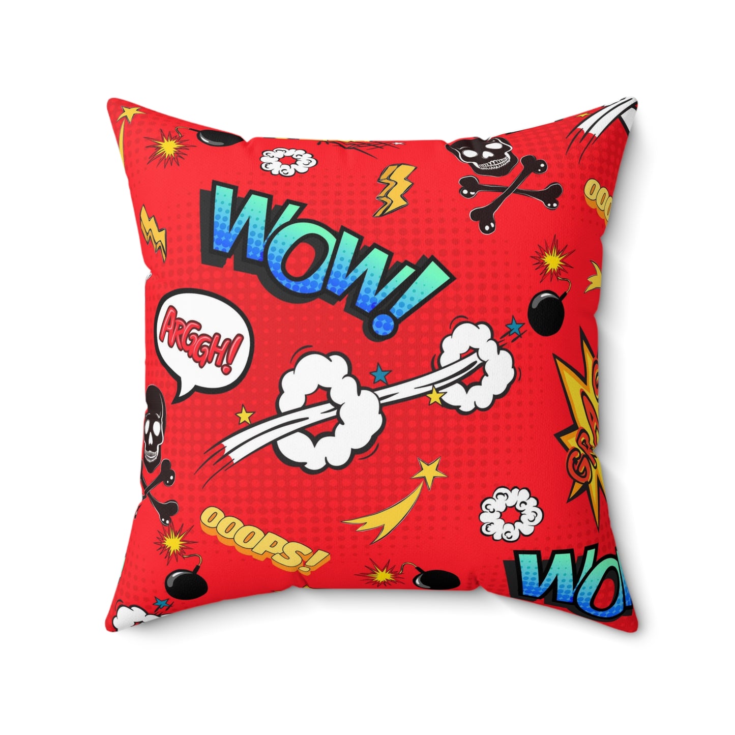 Super Heros Inspired Spun Polyester Square Pillow