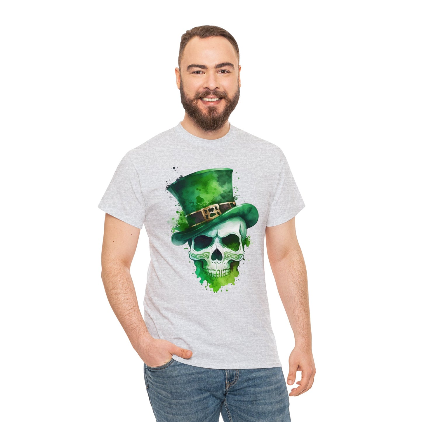 St. Patty's Skull Unisex Heavy Cotton Tee