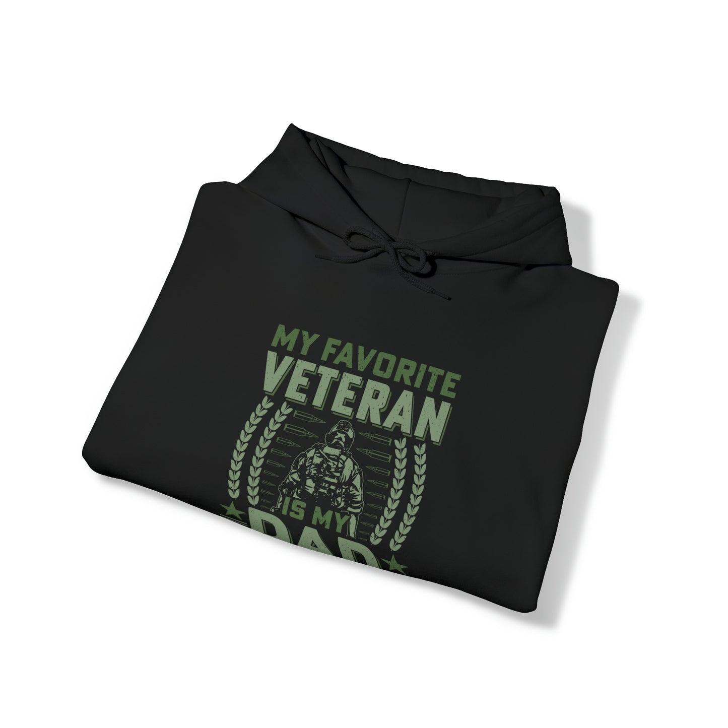 My Favorite Veteran is my Dad Unisex Heavy Blend™ Hooded Sweatshirt
