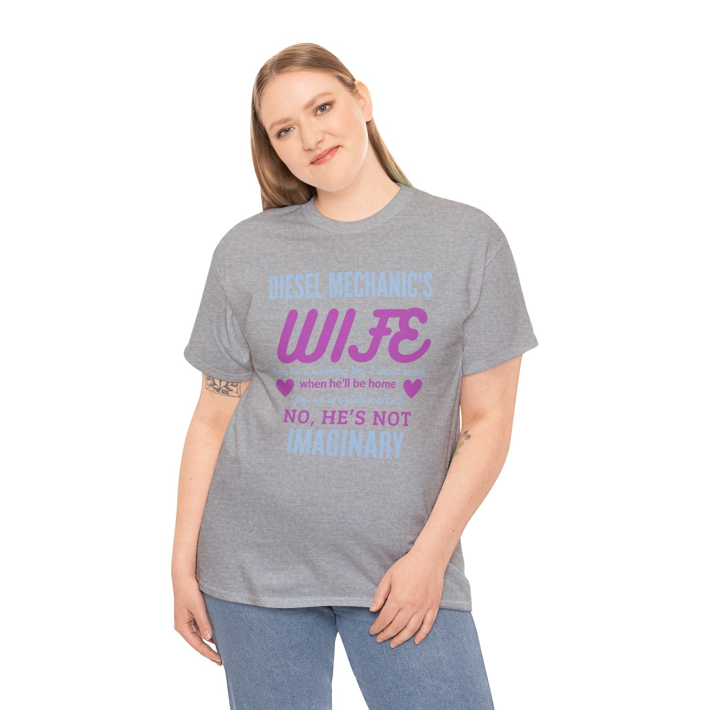 Diesel Mechanics Wife Unisex Heavy Cotton Tee