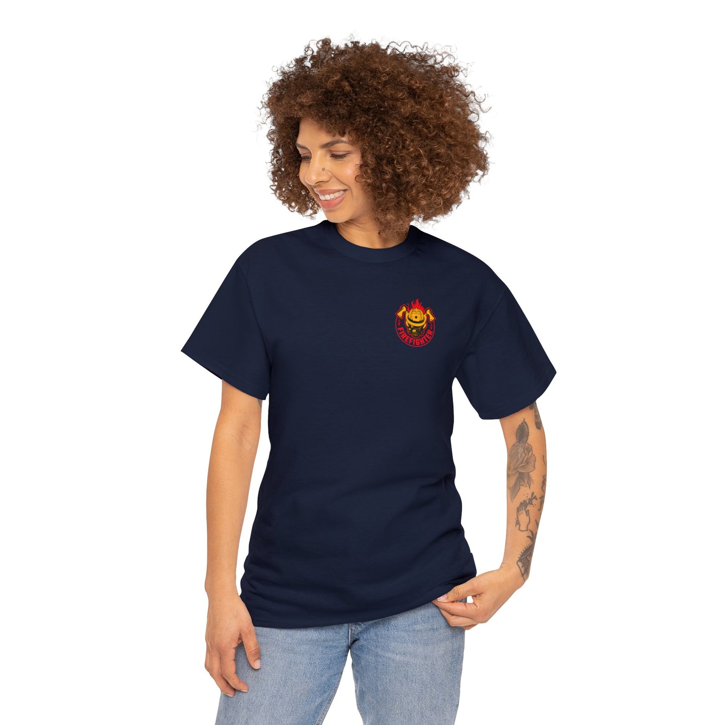 My Father is A Firefighter What's Your Superpower Unisex Heavy Cotton Tee