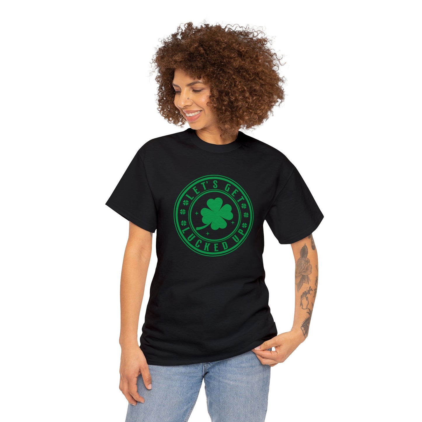 Lets Get Lucked Up Unisex Heavy Cotton Tee
