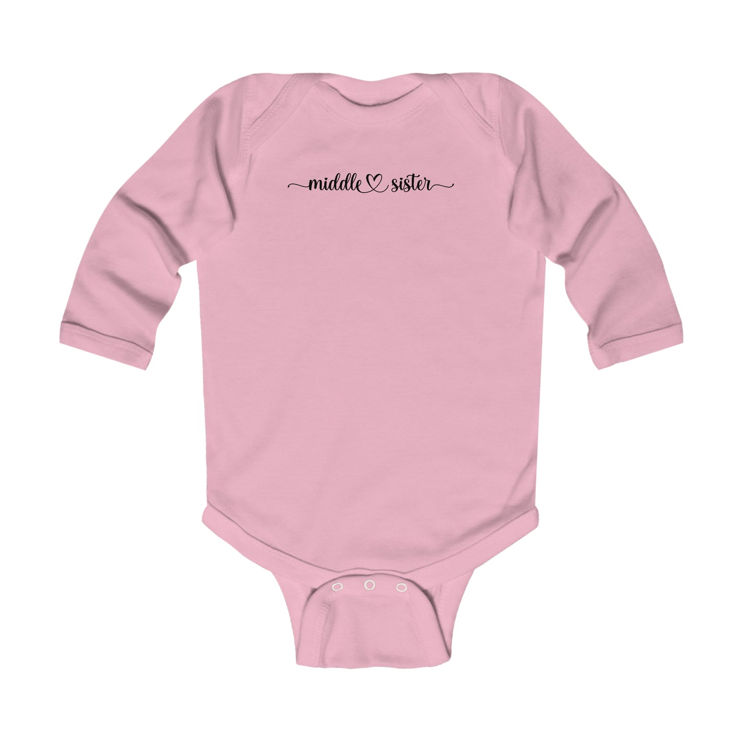 Middle Sister Infant Long Sleeve Onesie
