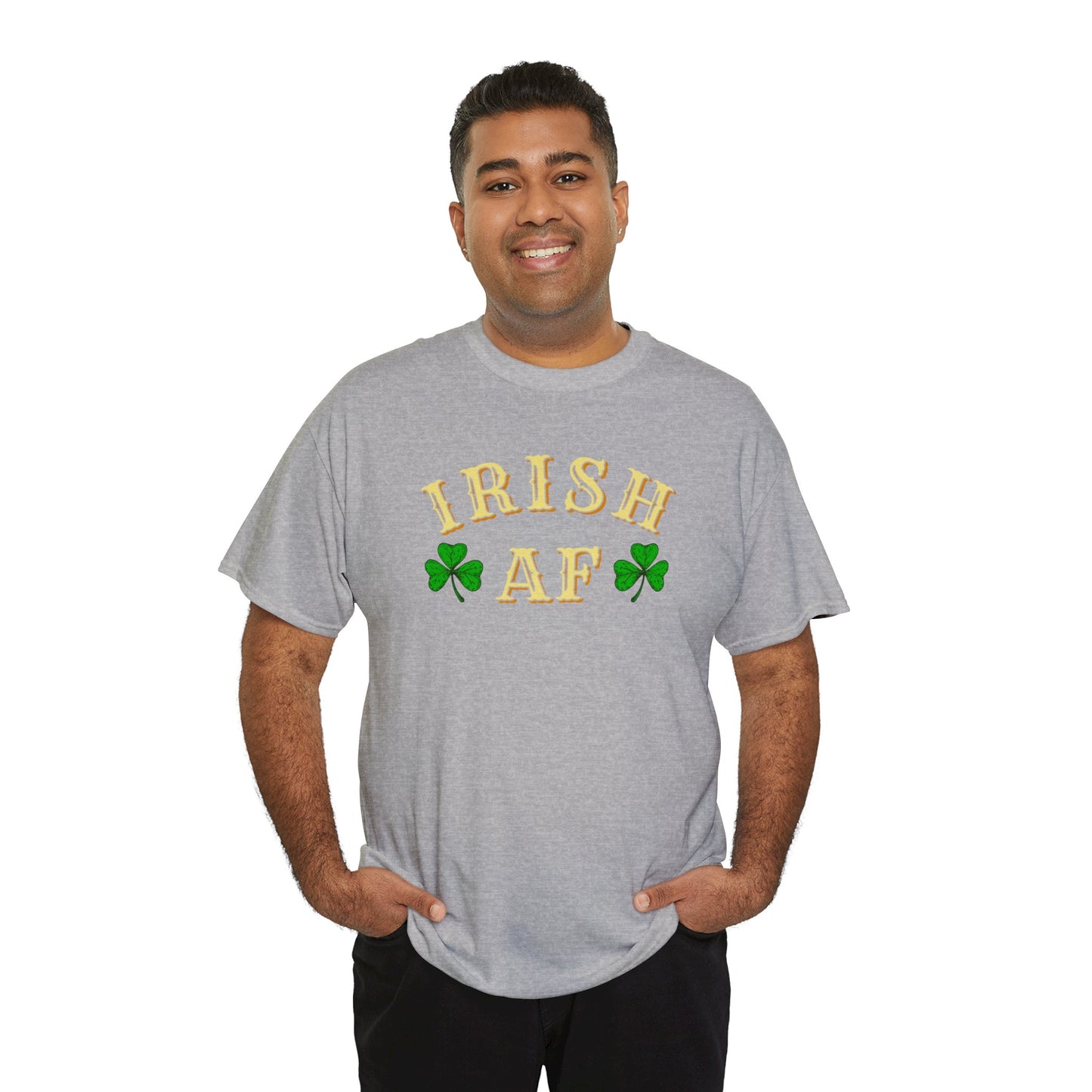 Irish AF St Patricks Day Unisex Heavy Cotton Tee