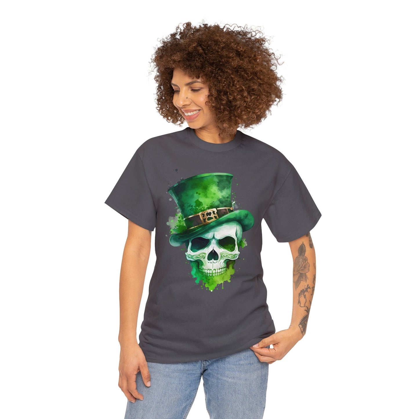 St. Patty's Skull Unisex Heavy Cotton Tee