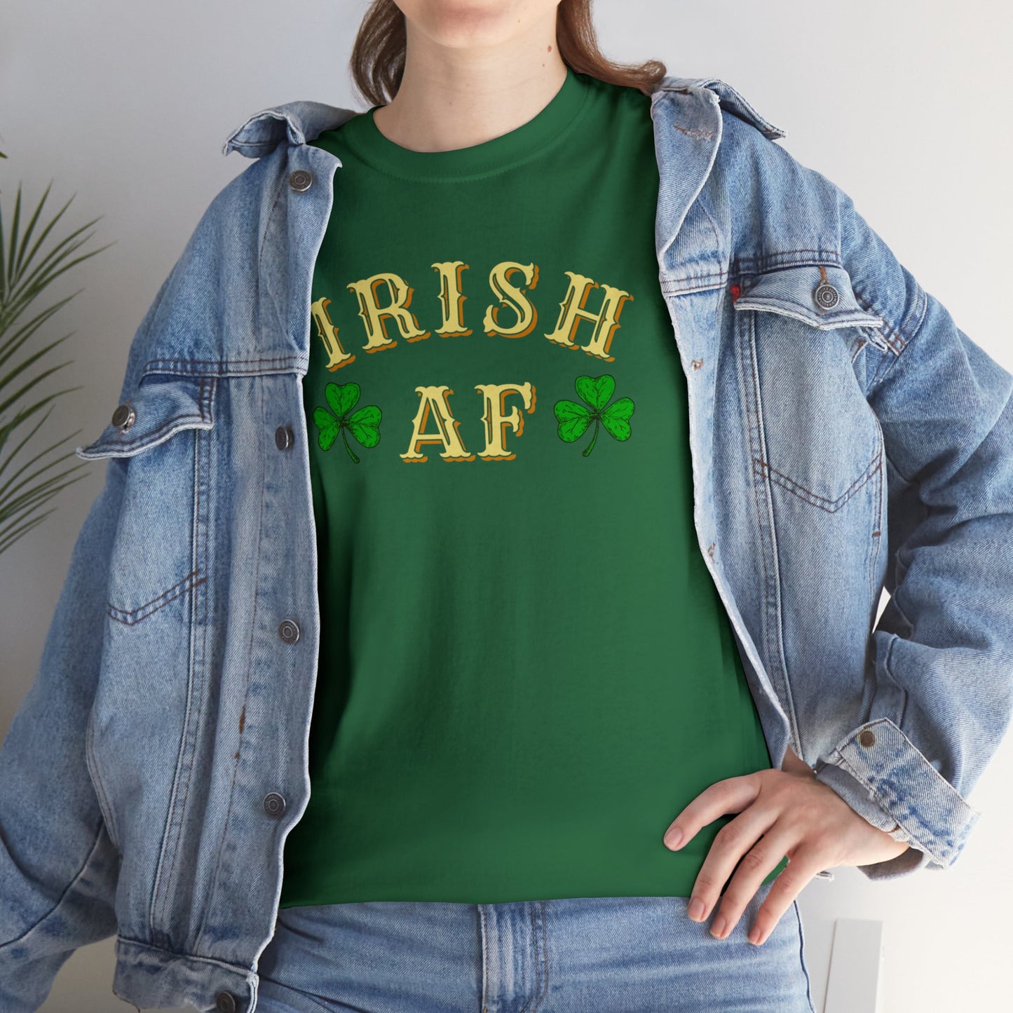 Irish AF St Patricks Day Unisex Heavy Cotton Tee