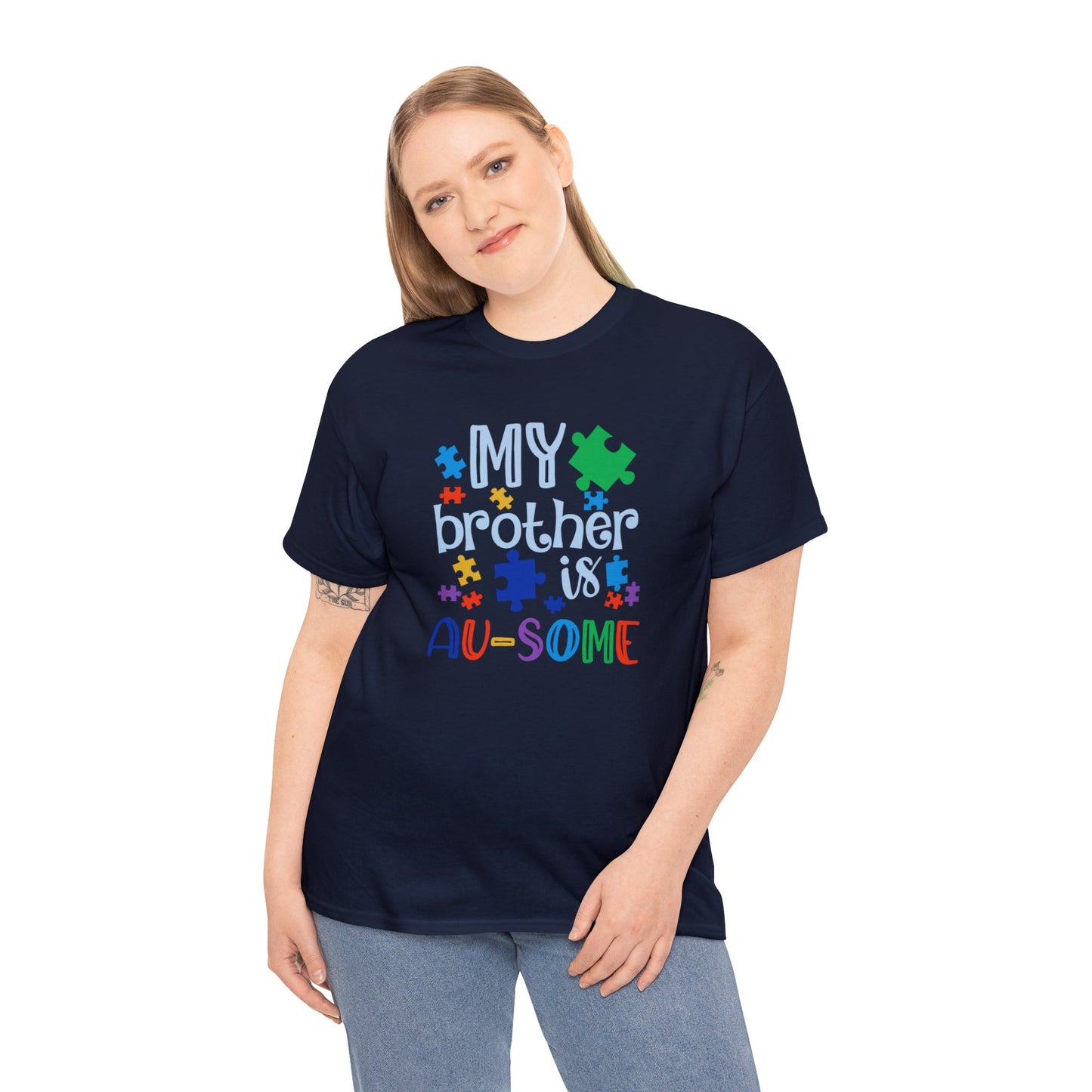 My Brother is AU-SOME Unisex Heavy Cotton Tee
