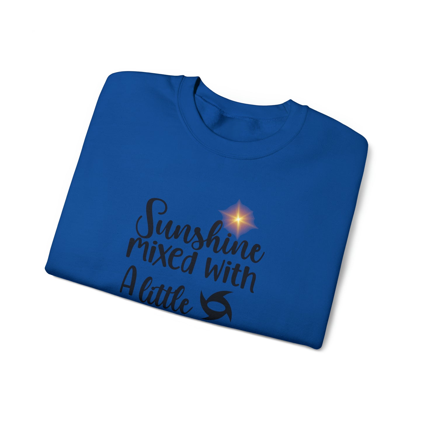 Sunshine Mixed with a Little Hurricane Unisex Heavy Blend™ Crewneck Sweatshirt